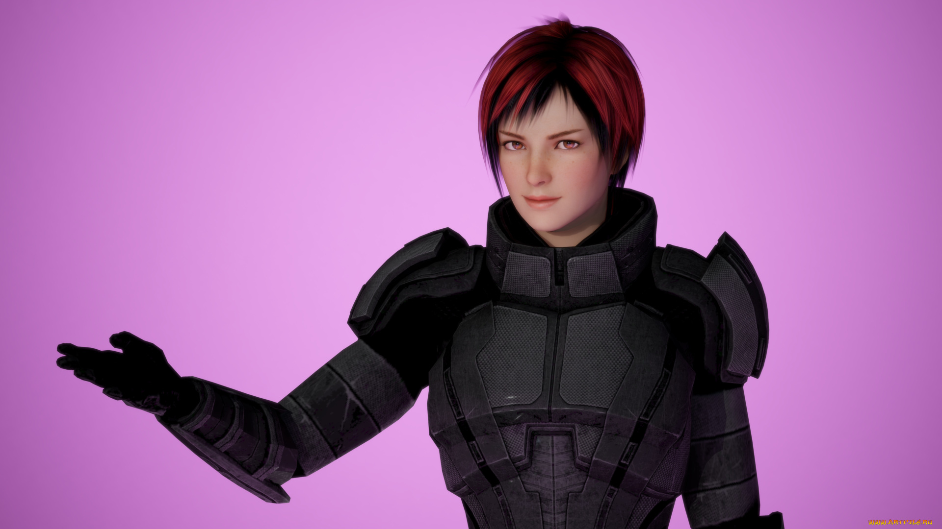 3д, графика, аниме, , anime, фон, взгляд, девушка