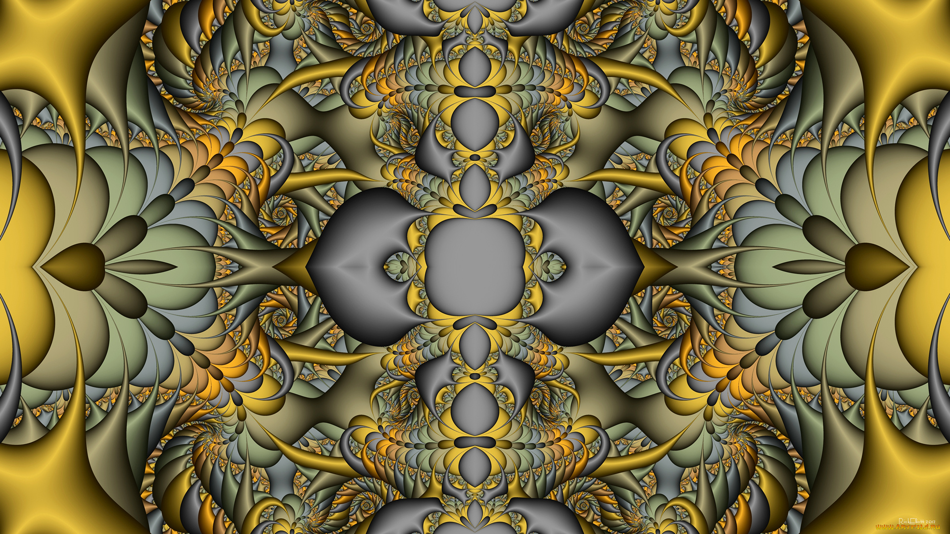 3д, графика, фракталы, , fractal, фон, цвета, узор