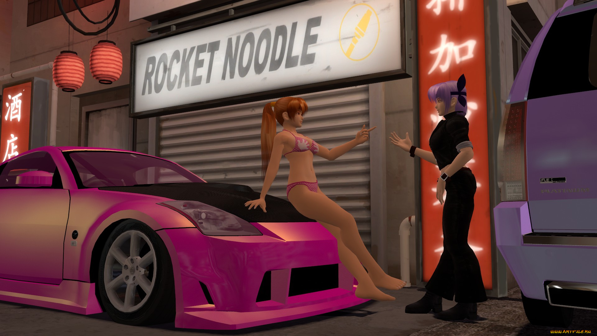 автомобили, 3d, car&girl, автомобиль, фон, взгляд, девушки