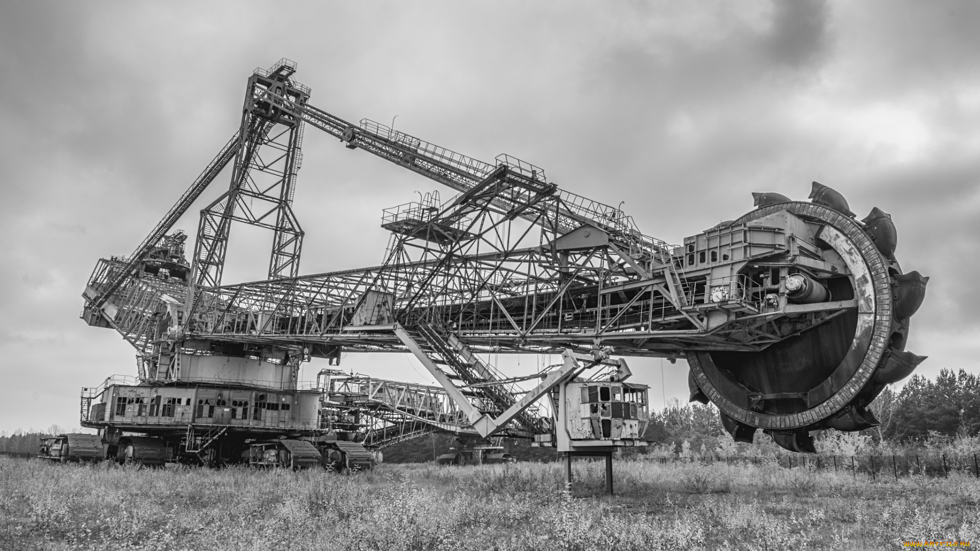 техника, экскаваторы, роторный, экскаватор