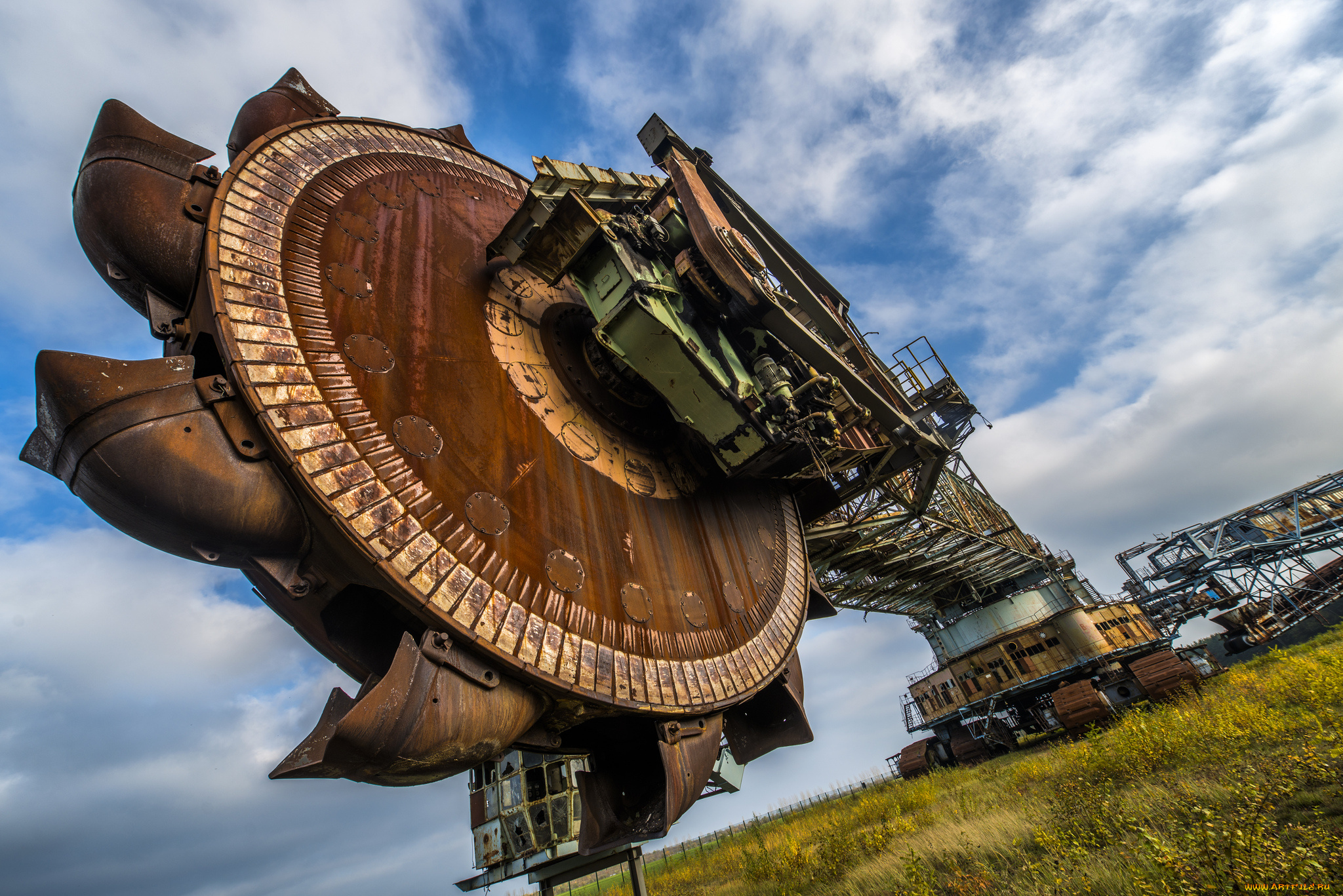 техника, экскаваторы, роторный, экскаватор