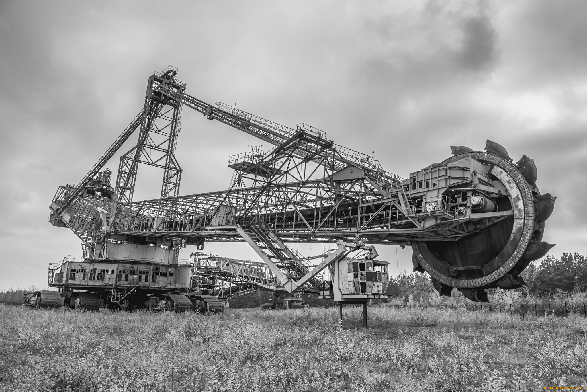 техника, экскаваторы, роторный, экскаватор