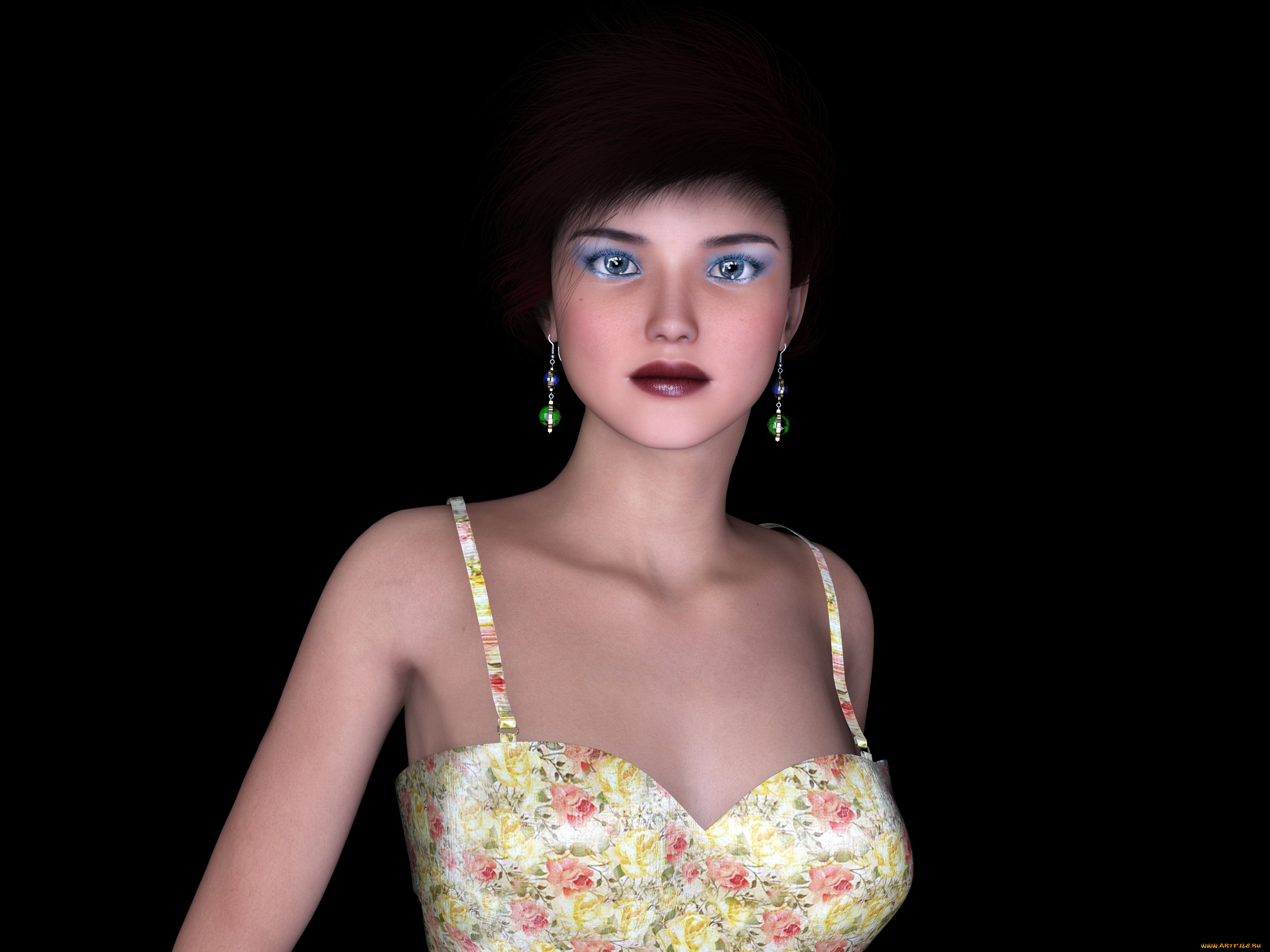 3д, графика, люди, , people, фон, взгляд, девушка