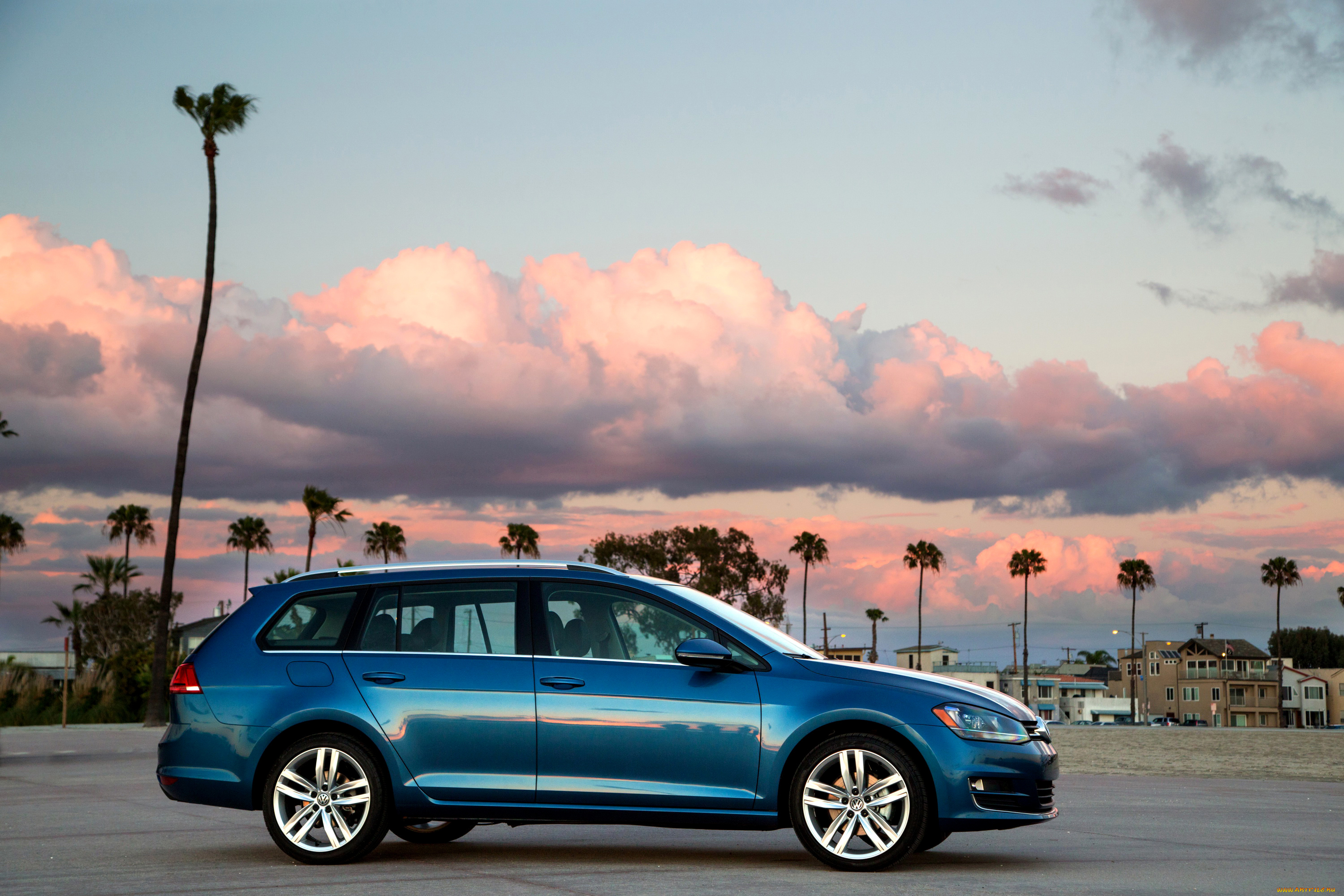 2015, volkswagen, golf, sportwagen, автомобили, volkswagen, металлик, golf, голубой
