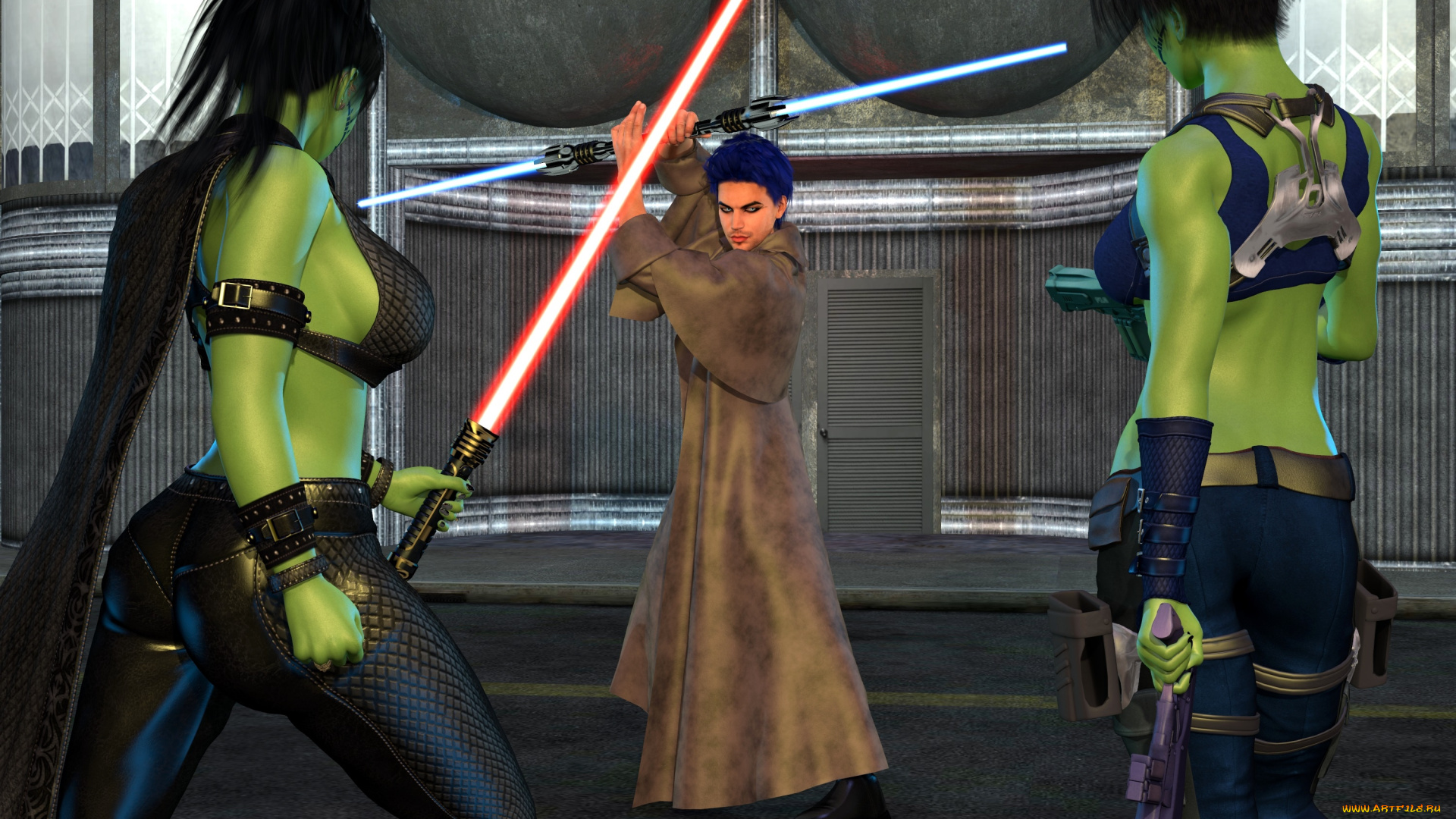 3д, графика, существа, , creatures, оружие, фон, взгляд, халки