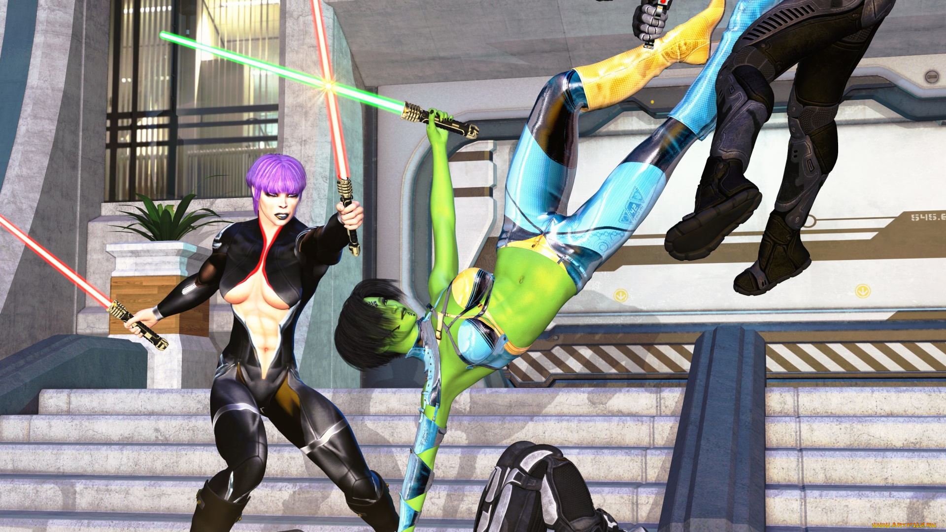 3д, графика, существа, , creatures, оружие, фон, взгляд, халки