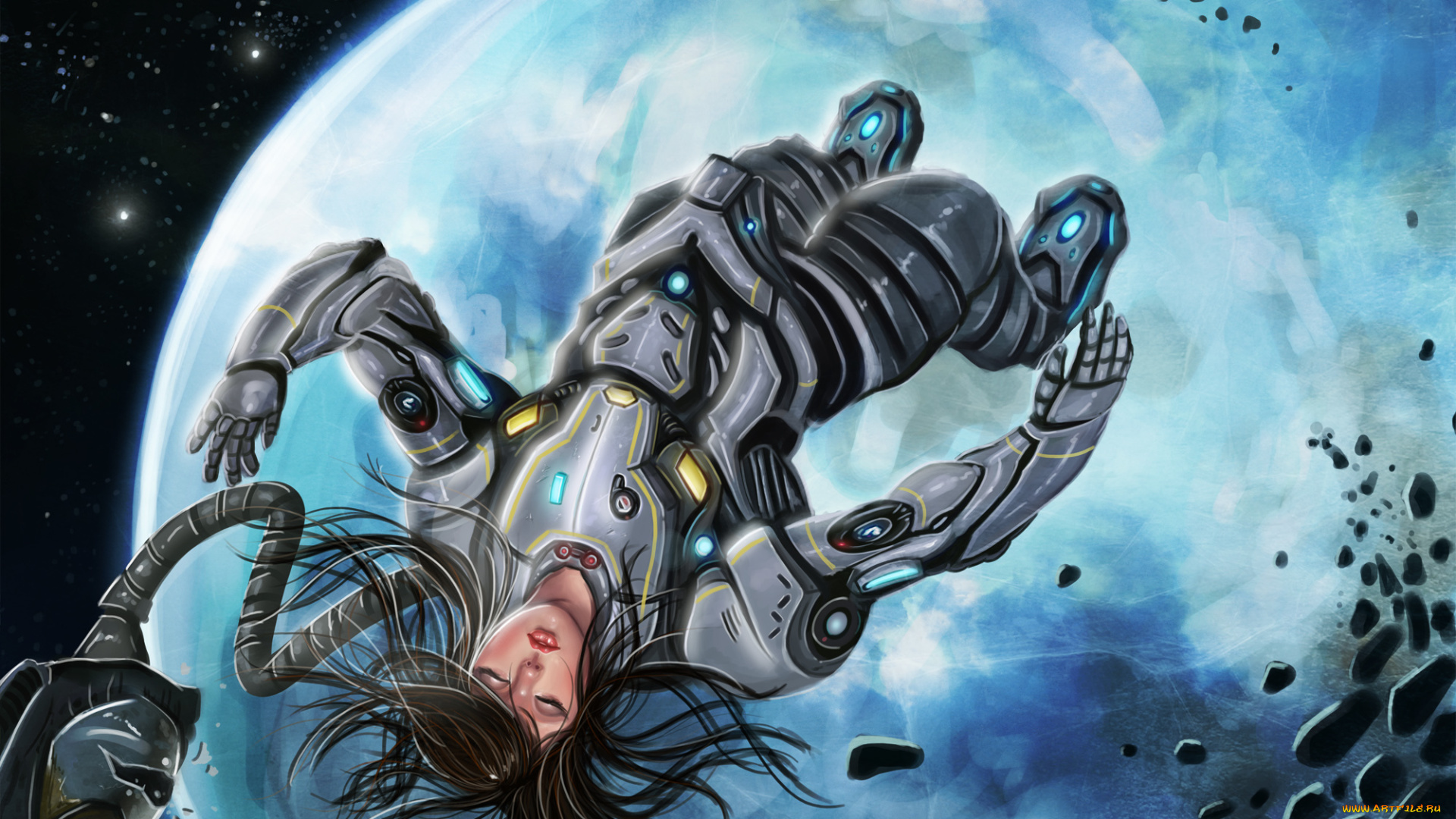 фэнтези, девушки, потеряласть, astronaut, астронавт, космос, helmet, space, lost, планета, девушка, шлем