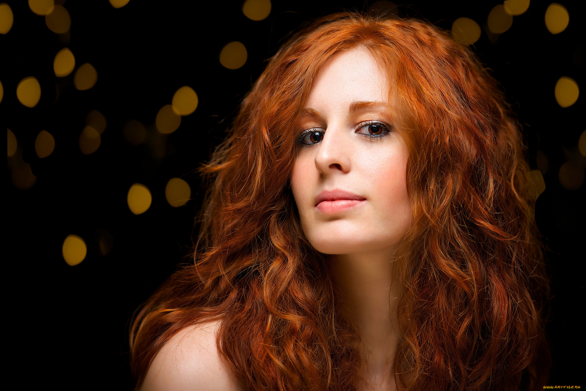 девушки, -unsort, , рыжеволосые, и, другие, взгляд, лицо