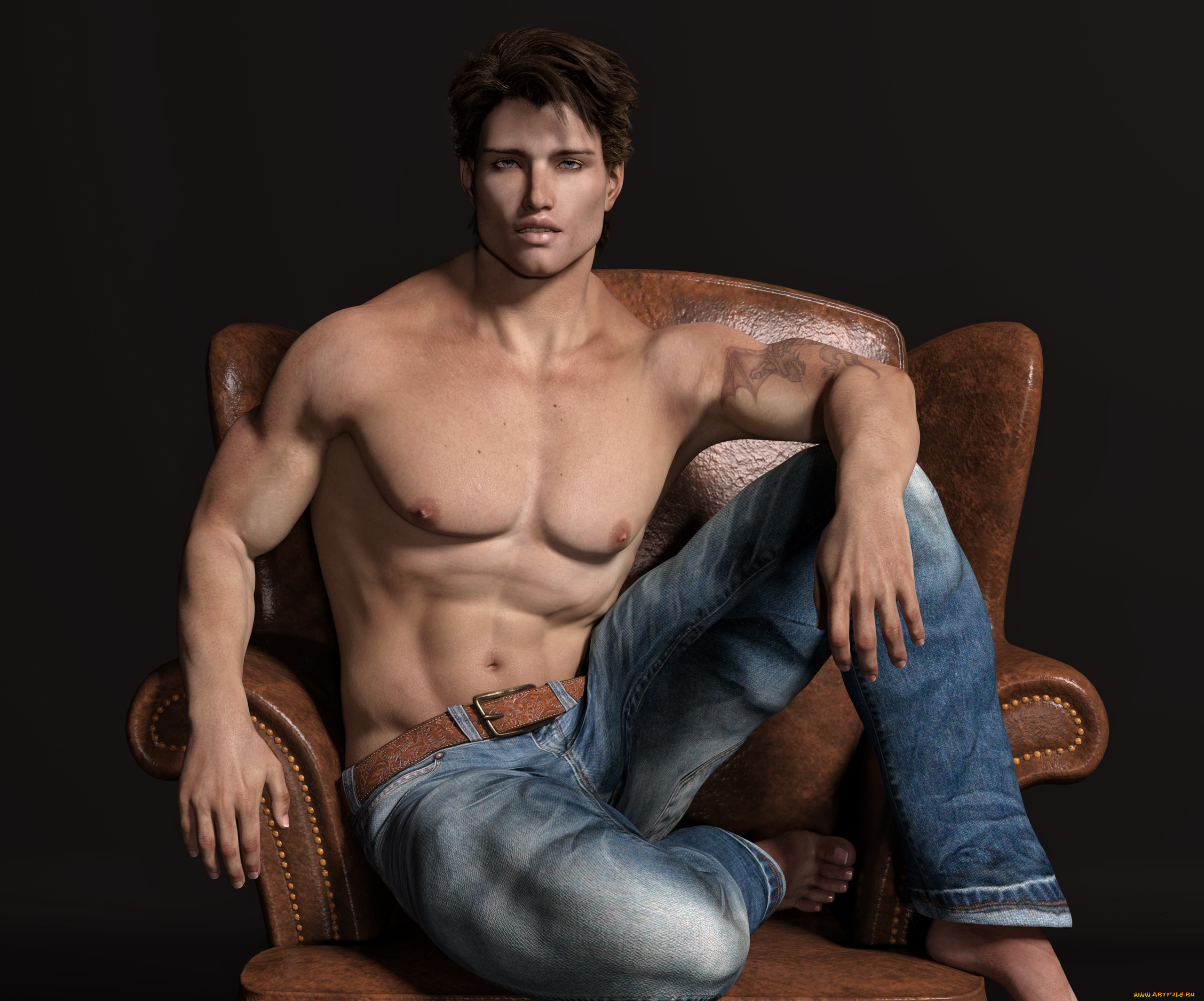 3д, графика, люди, , people, парень, взгляд, фон