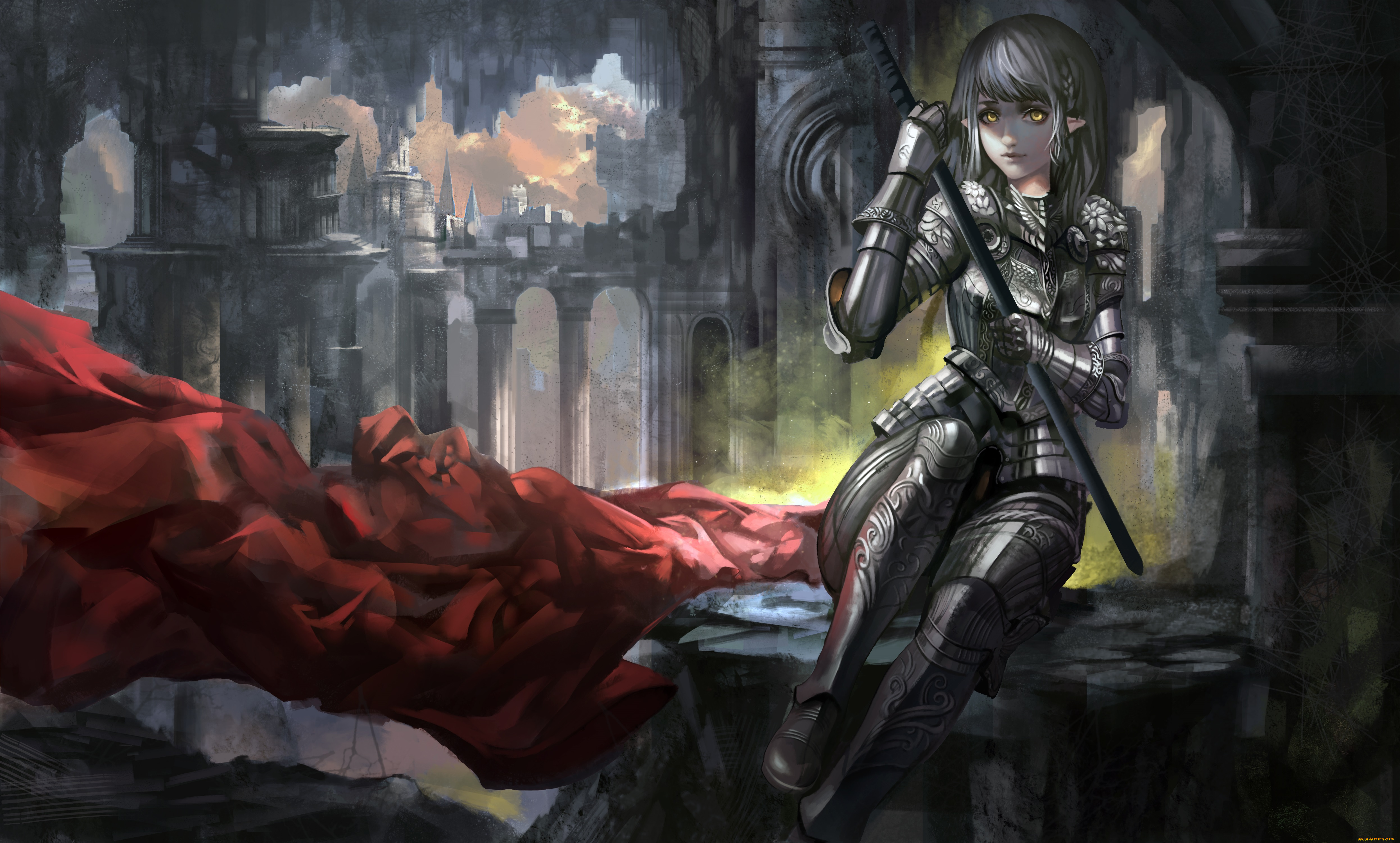 фэнтези, эльфы, эльфийка