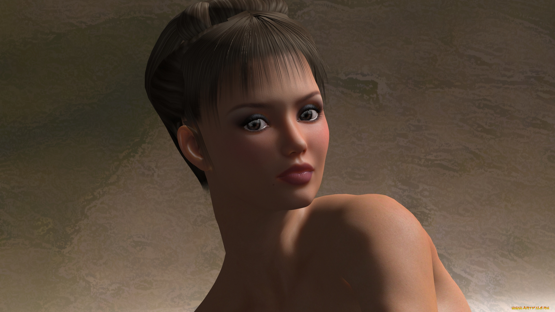 3д, графика, портрет, , portraits, взгляд, фон, девушка