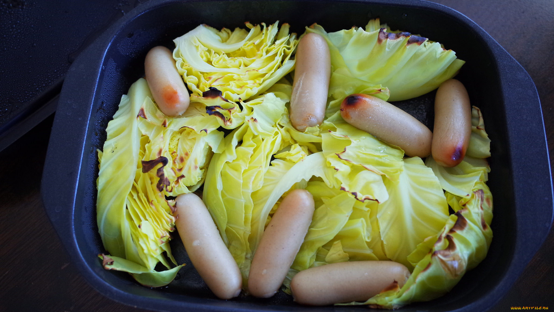 еда, разное, сосиски, капуста