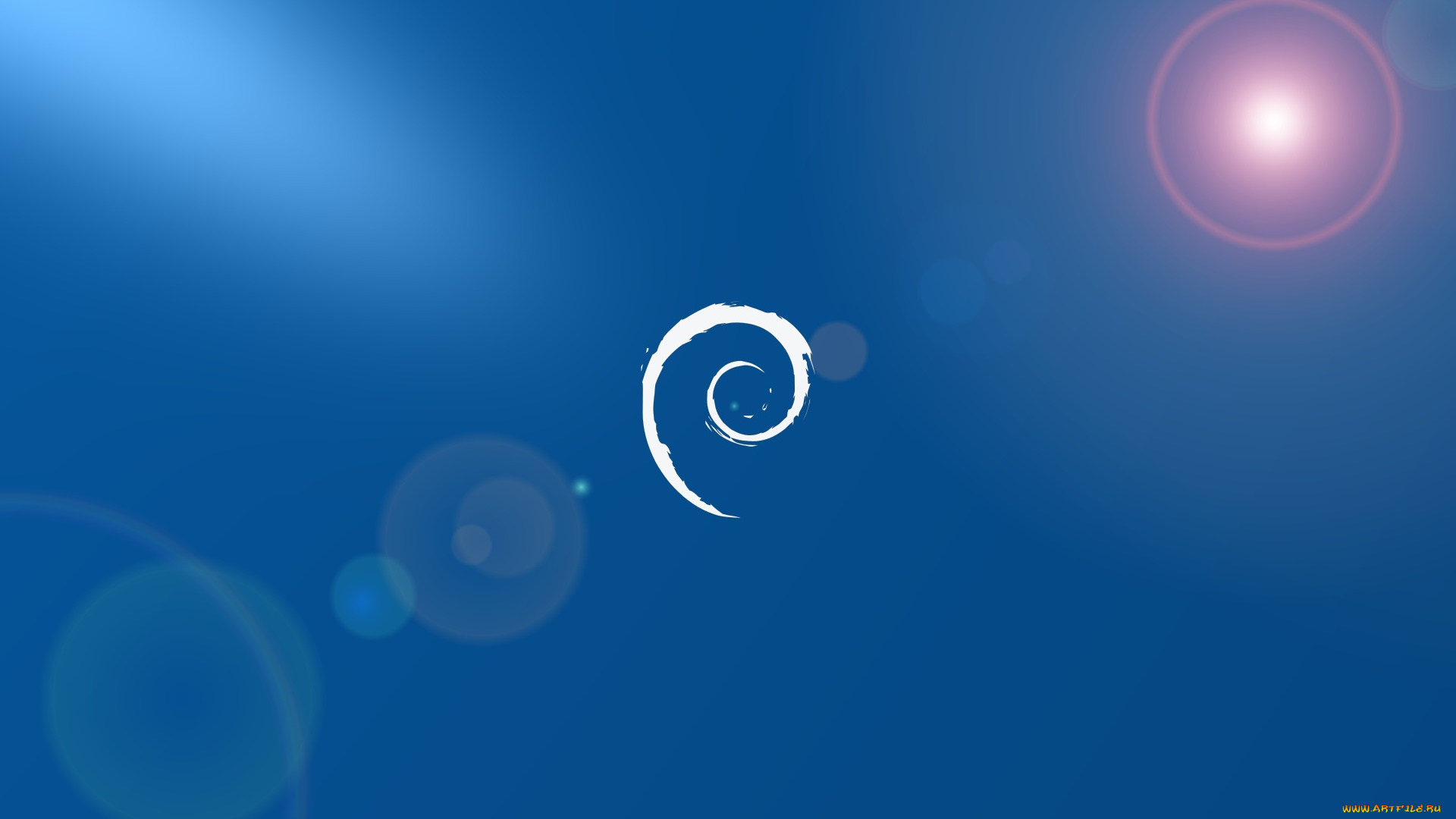 компьютеры, debian, фон, логотип