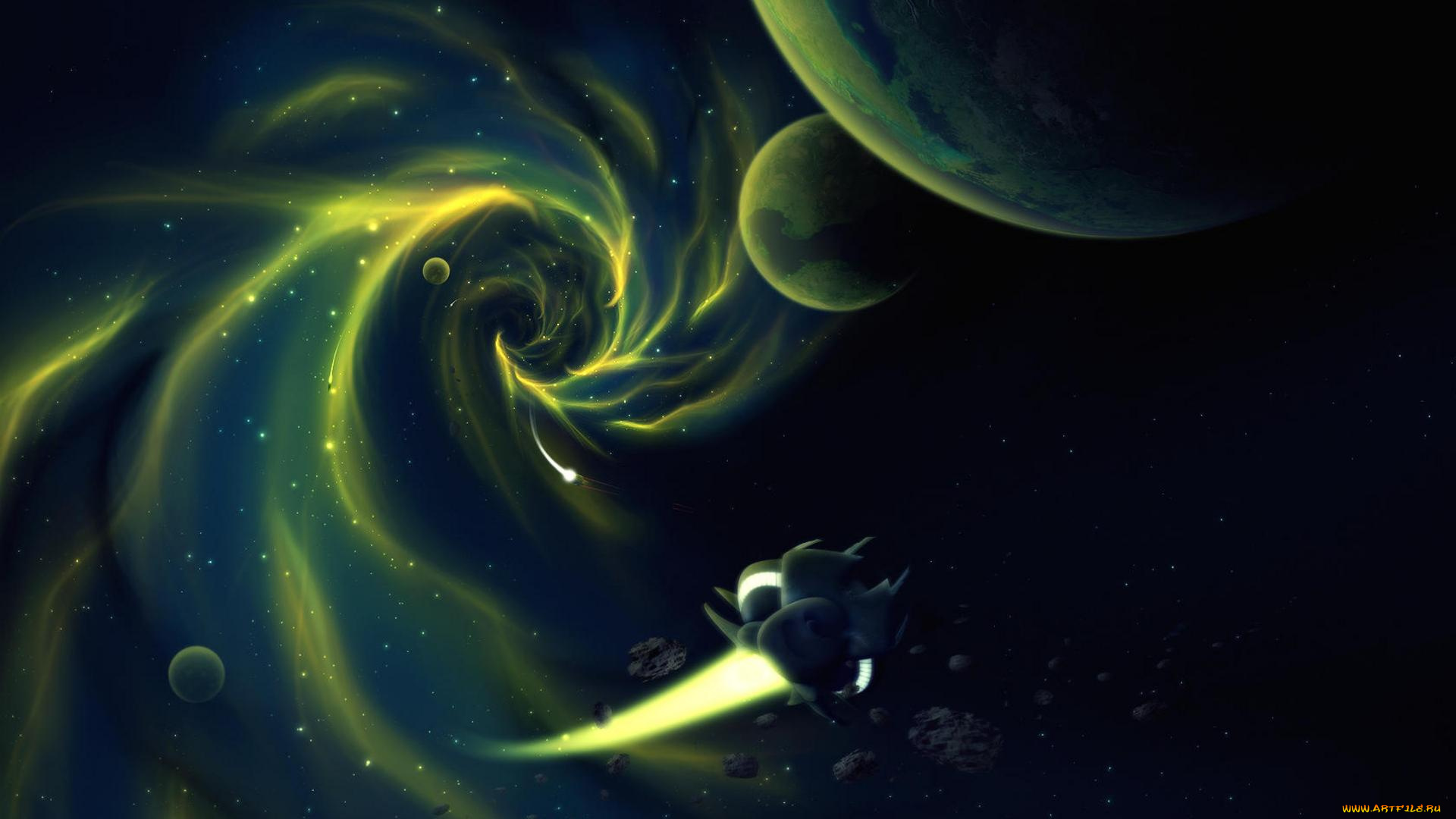 космос, арт, вселенная, планеты, звёзды, созвездия