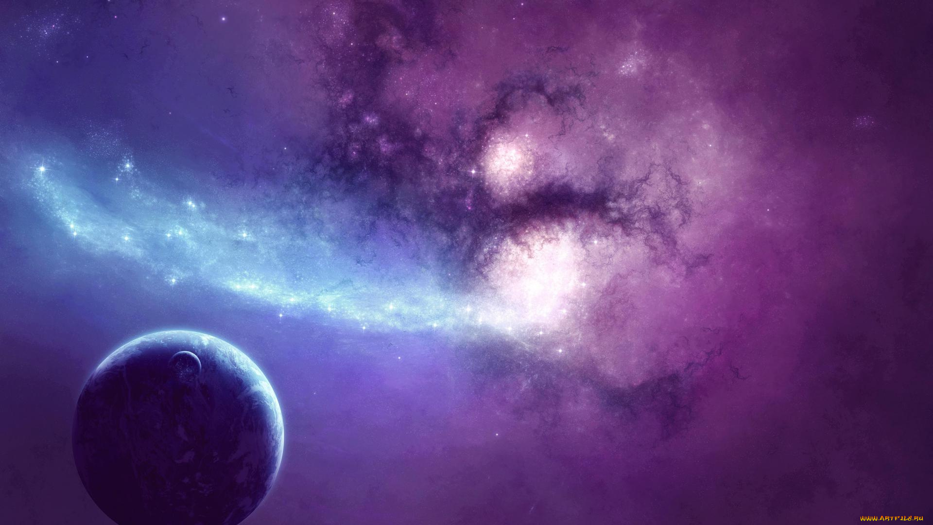 космос, арт, вселенная, планеты, звёзды, созвездия