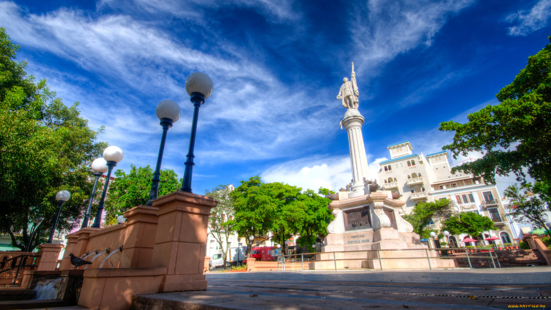 old, san, juan, , puerto, rico, города, -, улицы, , площади, , набережные, площадь