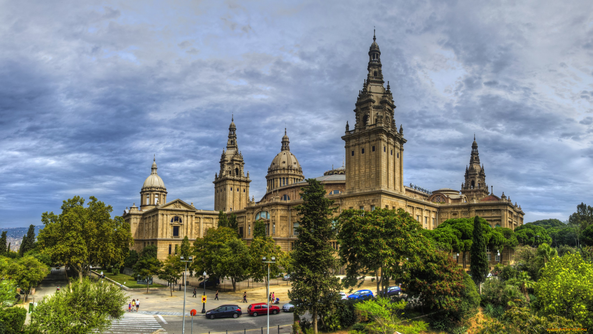 palau, nacional, , barcelona, города, барселона, , испания, архетектура