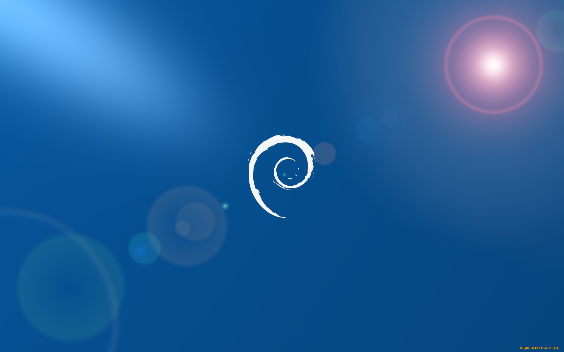 компьютеры, debian, фон, логотип