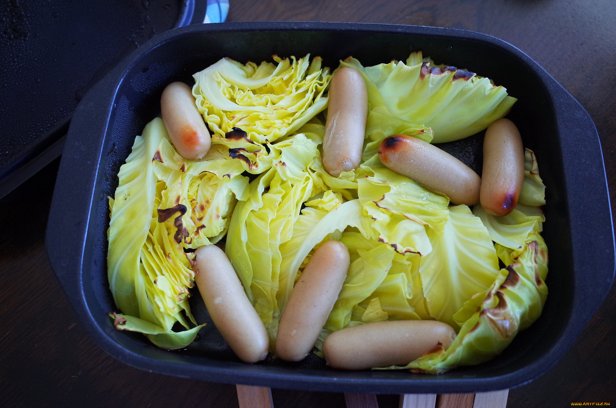 еда, разное, сосиски, капуста