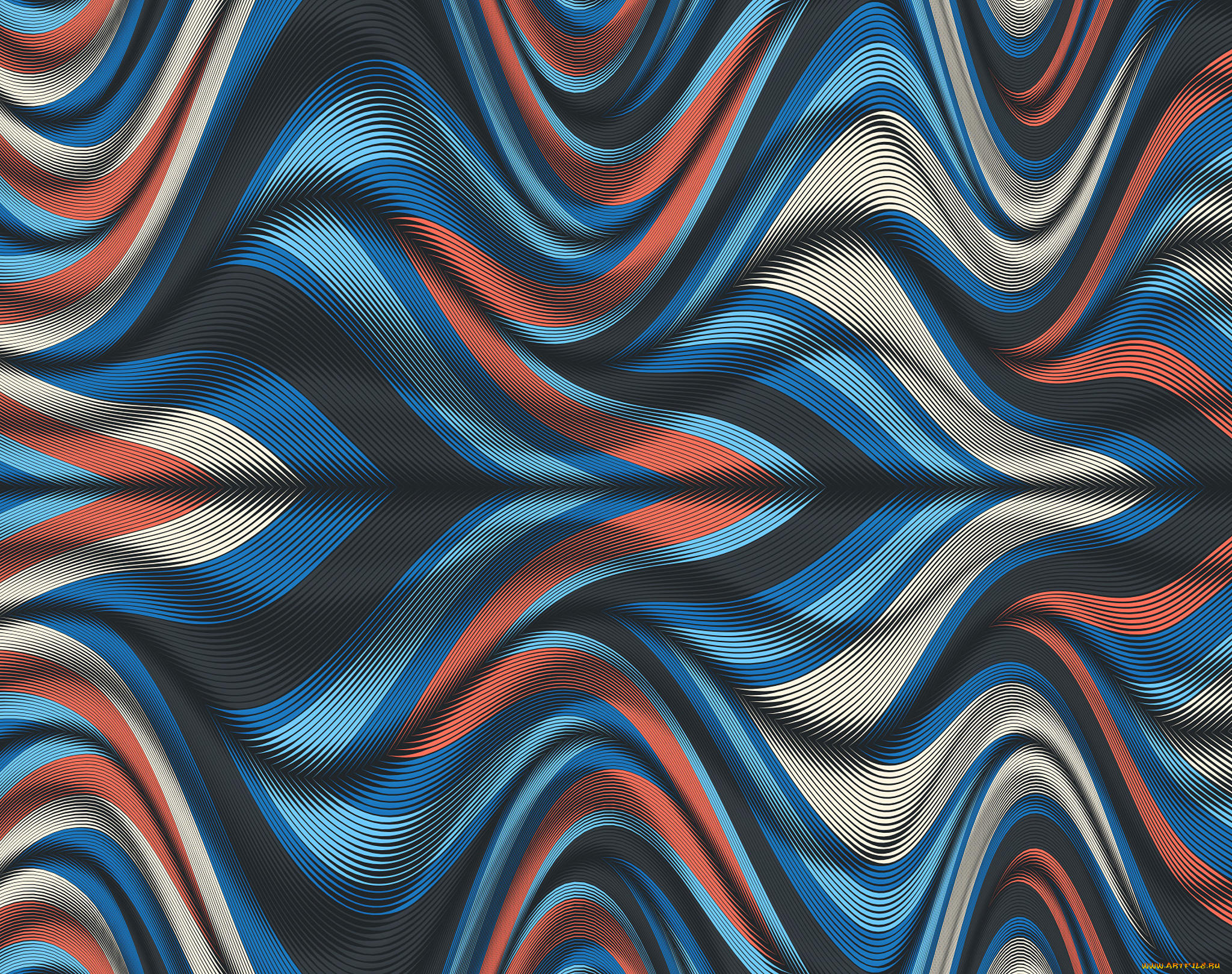 векторная, графика, графика, , graphics, изгибы, линии, цвета, фон, узор