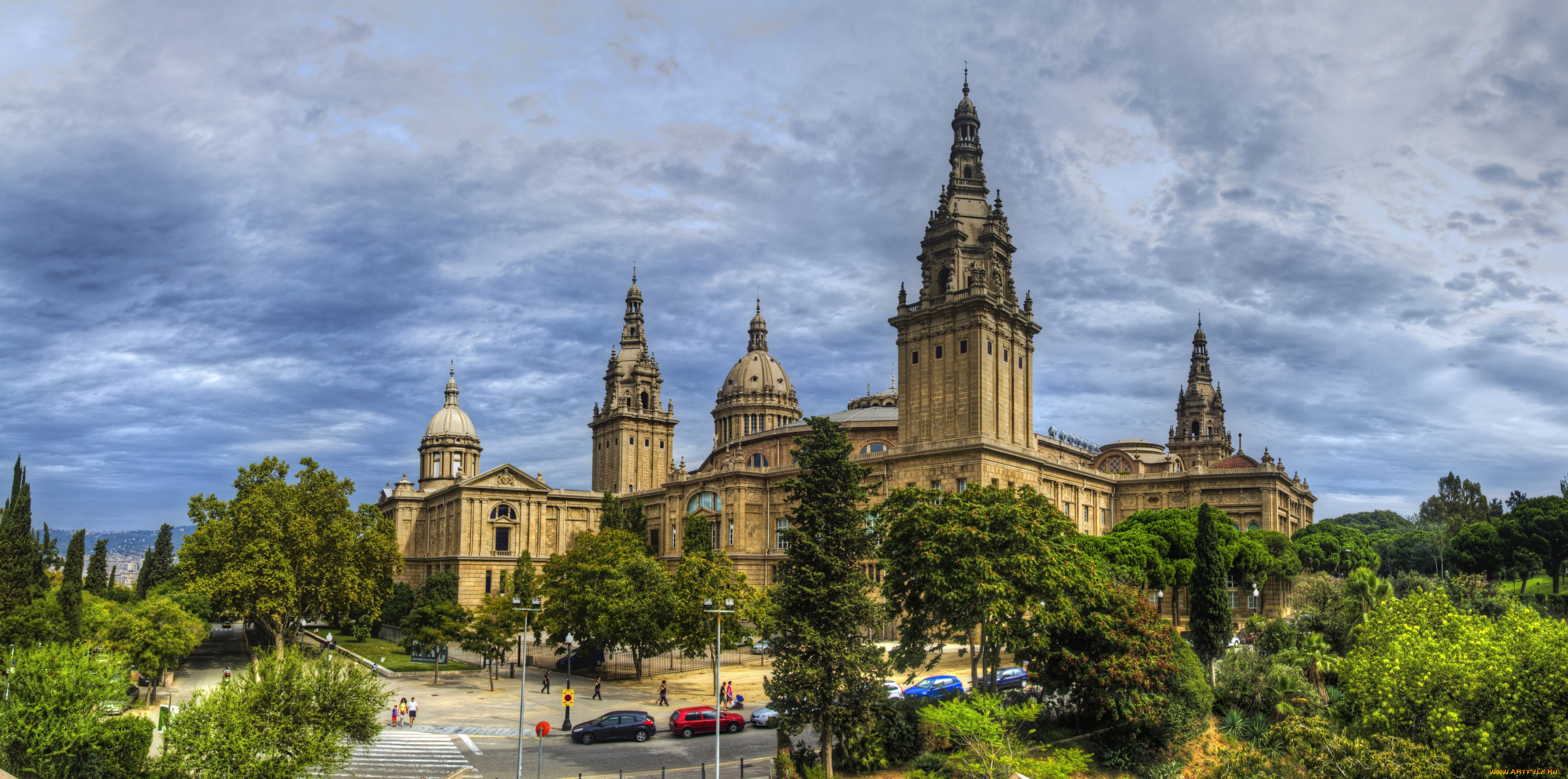palau, nacional, , barcelona, города, барселона, , испания, архетектура