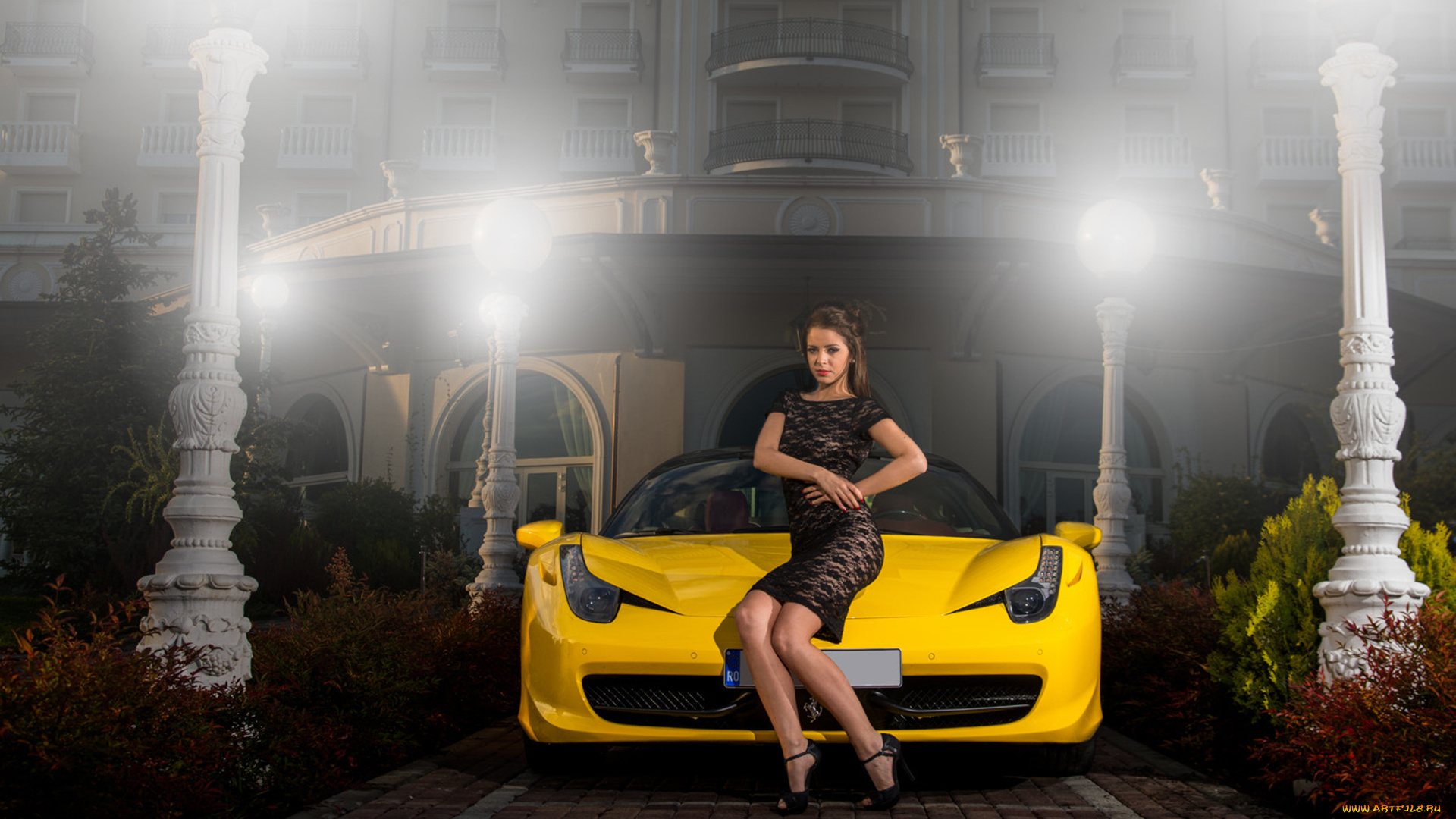 автомобили, -авто, с, девушками, авто, девушки