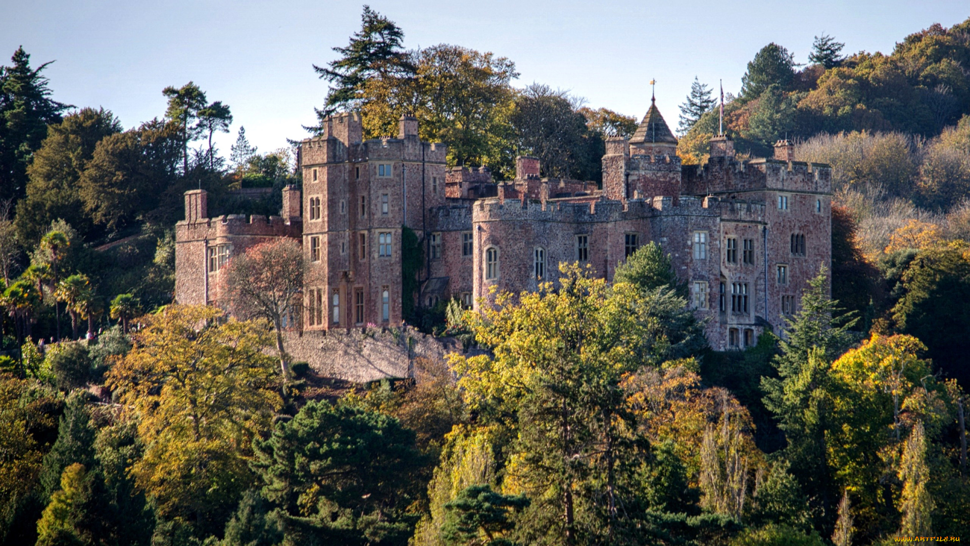 dunster, castle, города, замки, англии, dunster, castle, англия, сомерсет, данстер, средневековый, замок