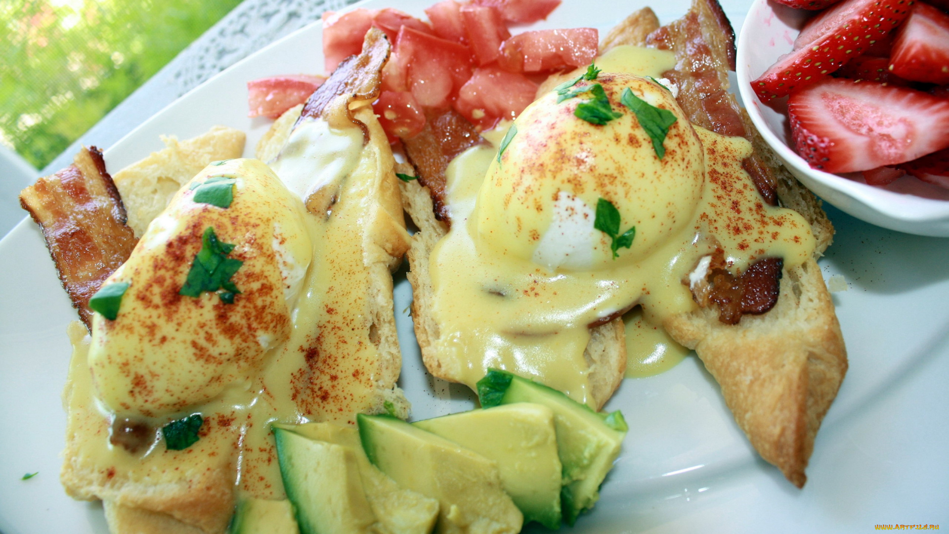 еда, Яичные, блюда, авокадо, пашот, яйца