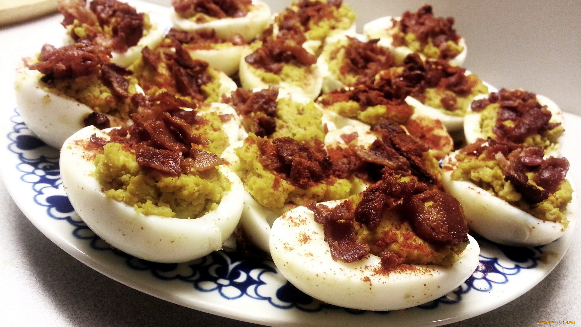 еда, Яичные, блюда, яйца, фаршированные