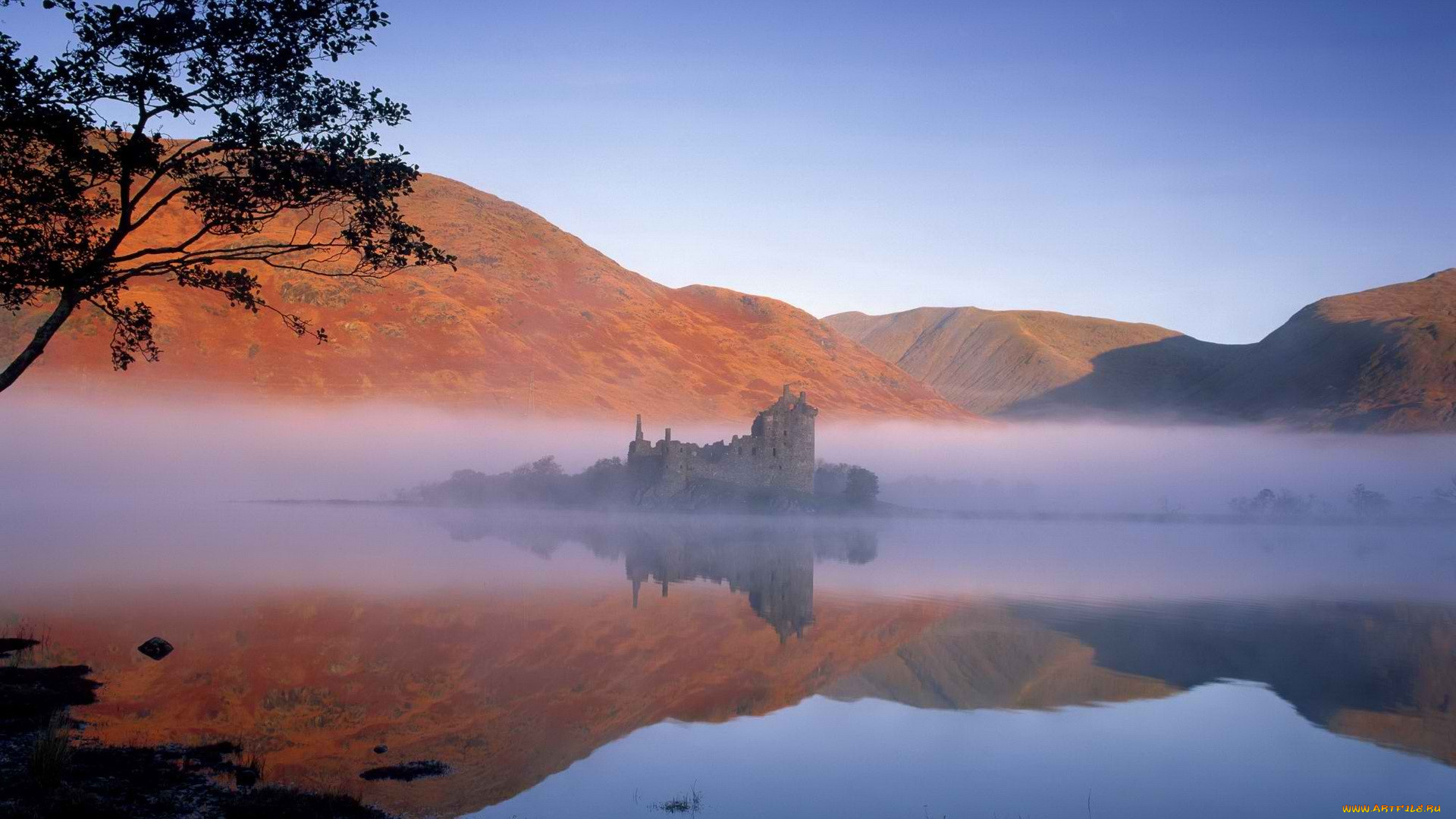 kilchurn, castle, scotland, города, замки, англии, kilchurn, castle, scotland