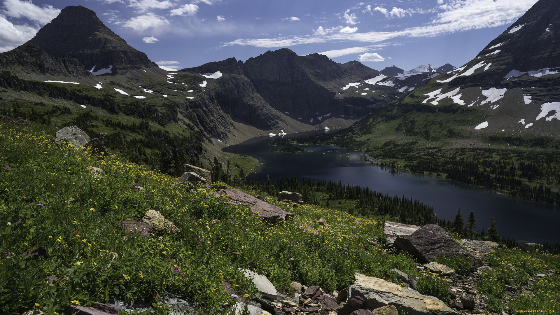 природа, горы, простор