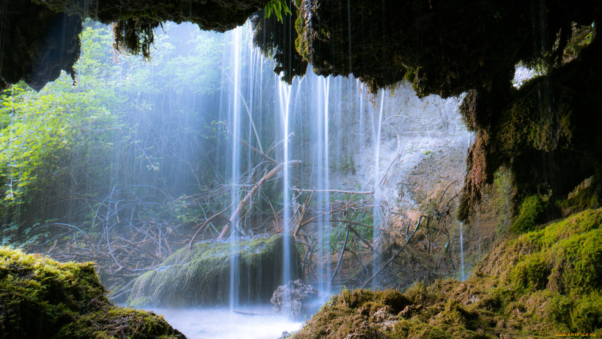 природа, водопады, простор