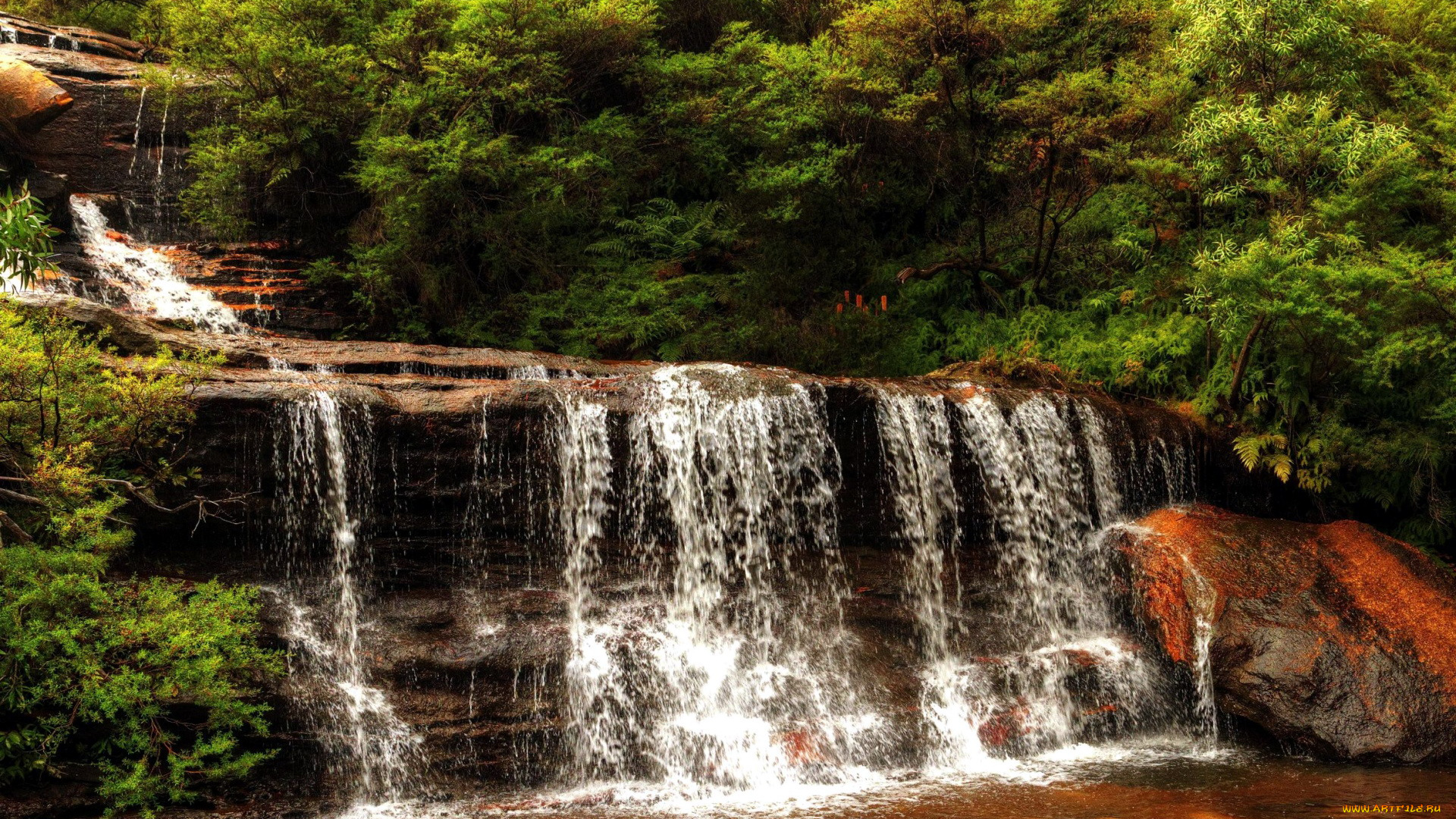 природа, водопады, водопад
