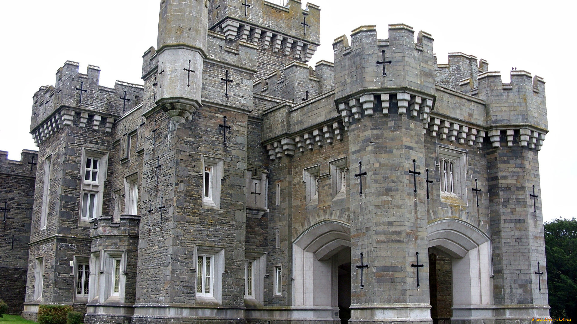 wray, castle, города, замки, англии, wray, castle