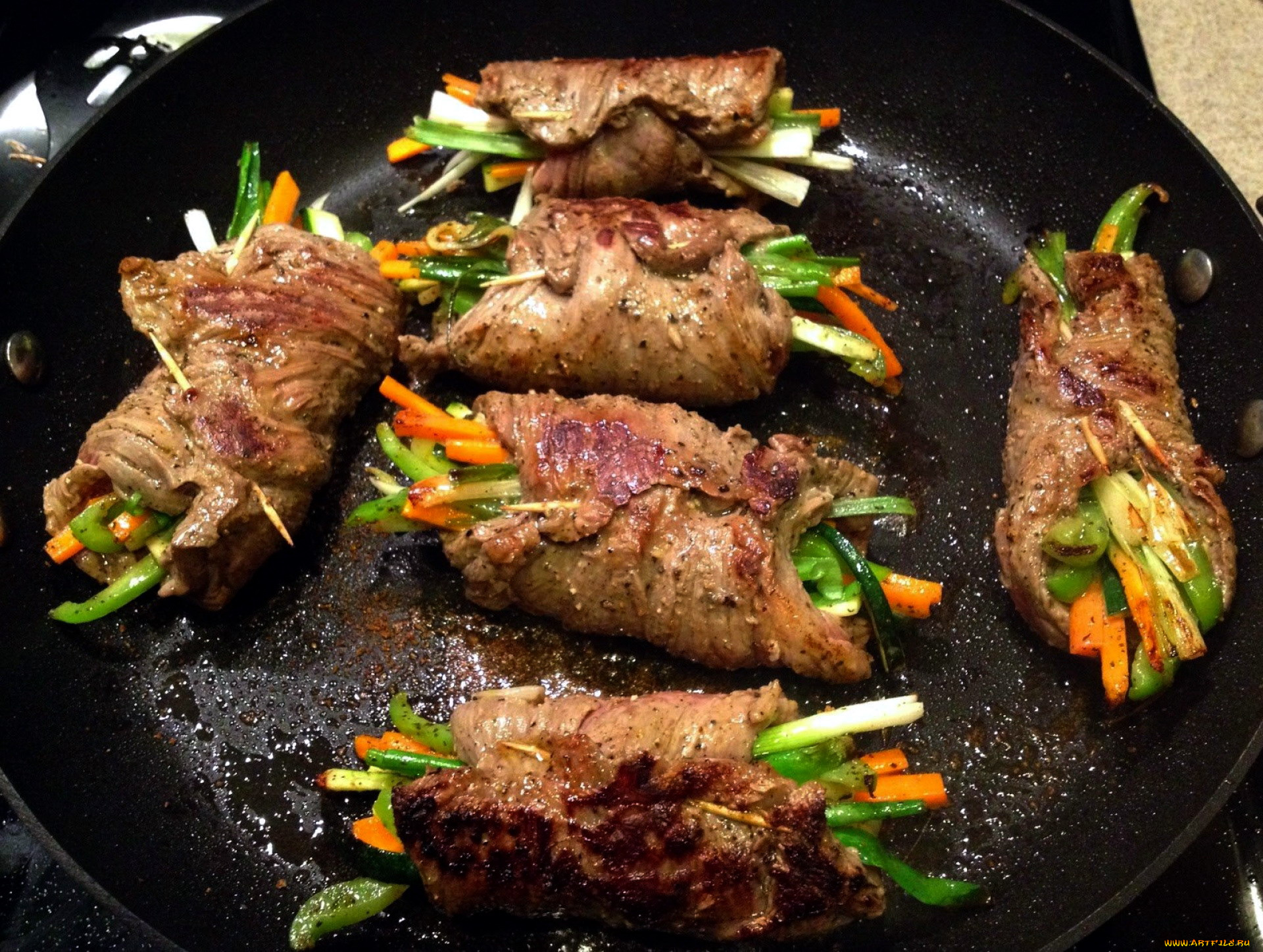 еда, мясные, блюда, рулетики