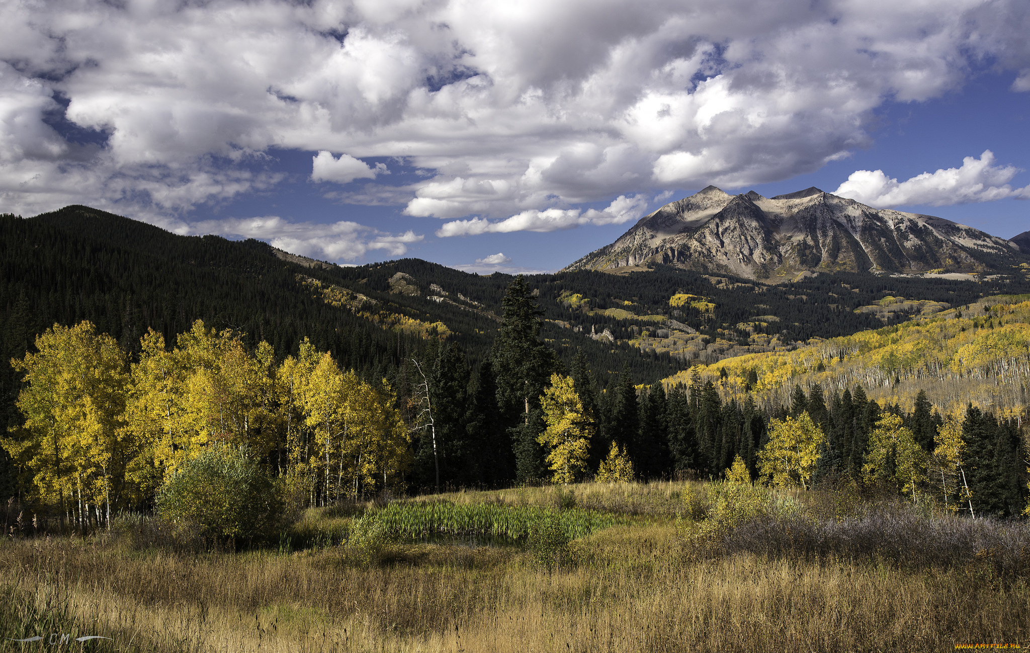 природа, горы, простор