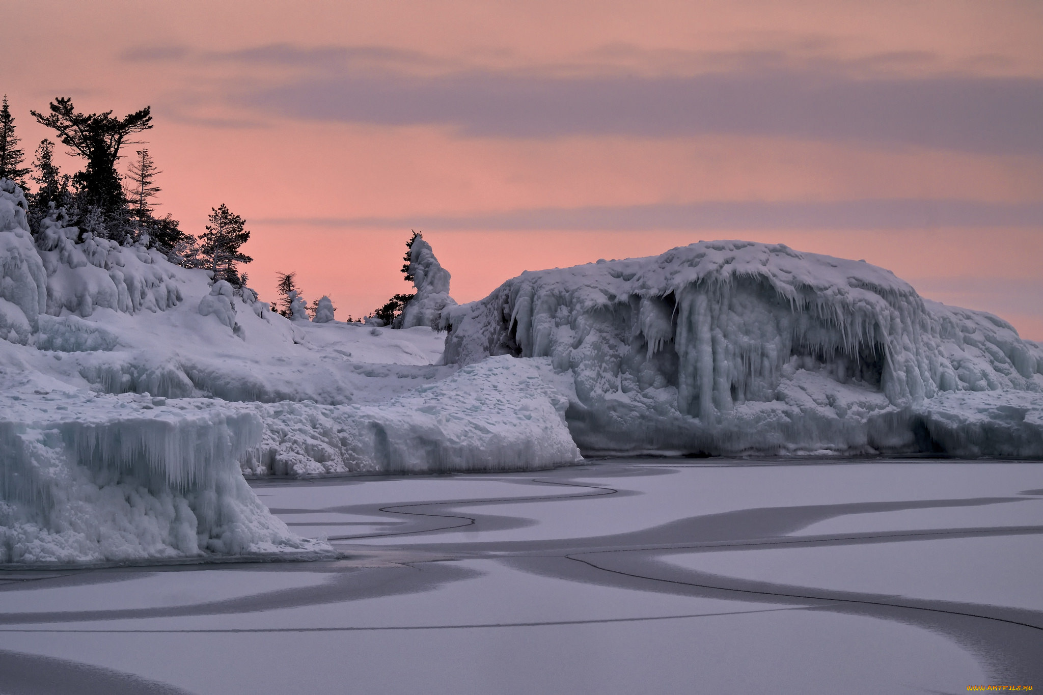 природа, зима, простор
