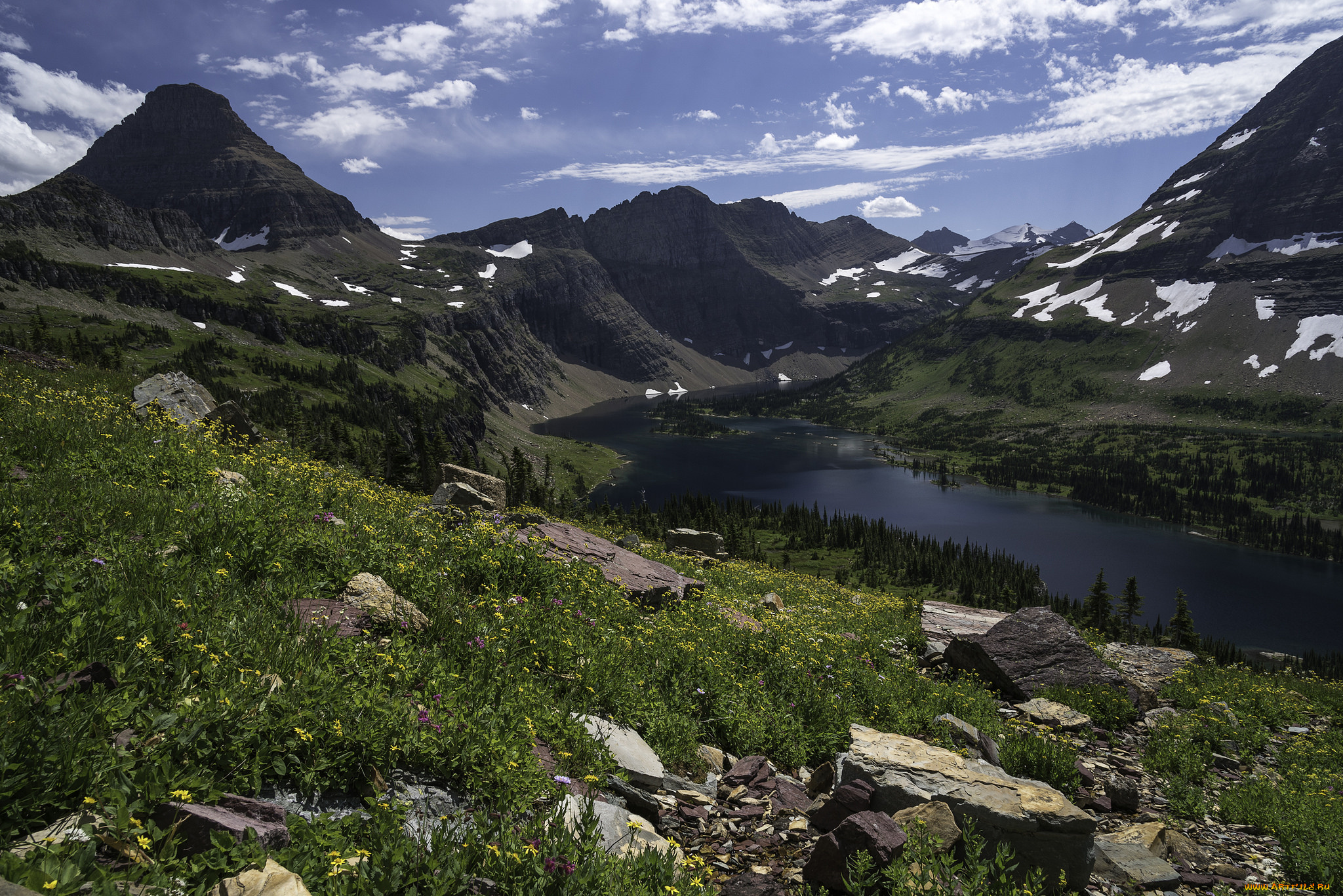 природа, горы, простор