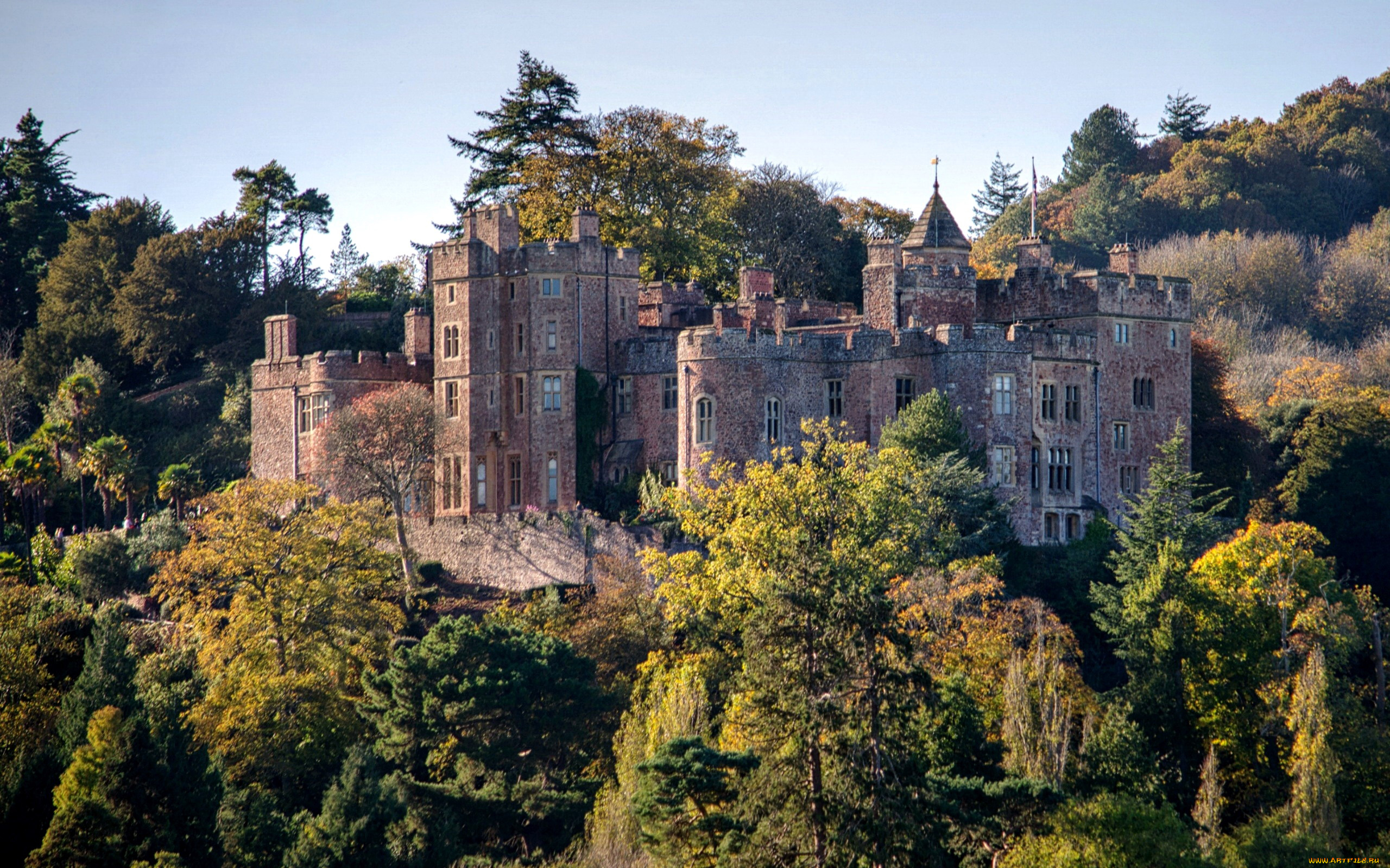 dunster, castle, города, замки, англии, dunster, castle, англия, сомерсет, данстер, средневековый, замок