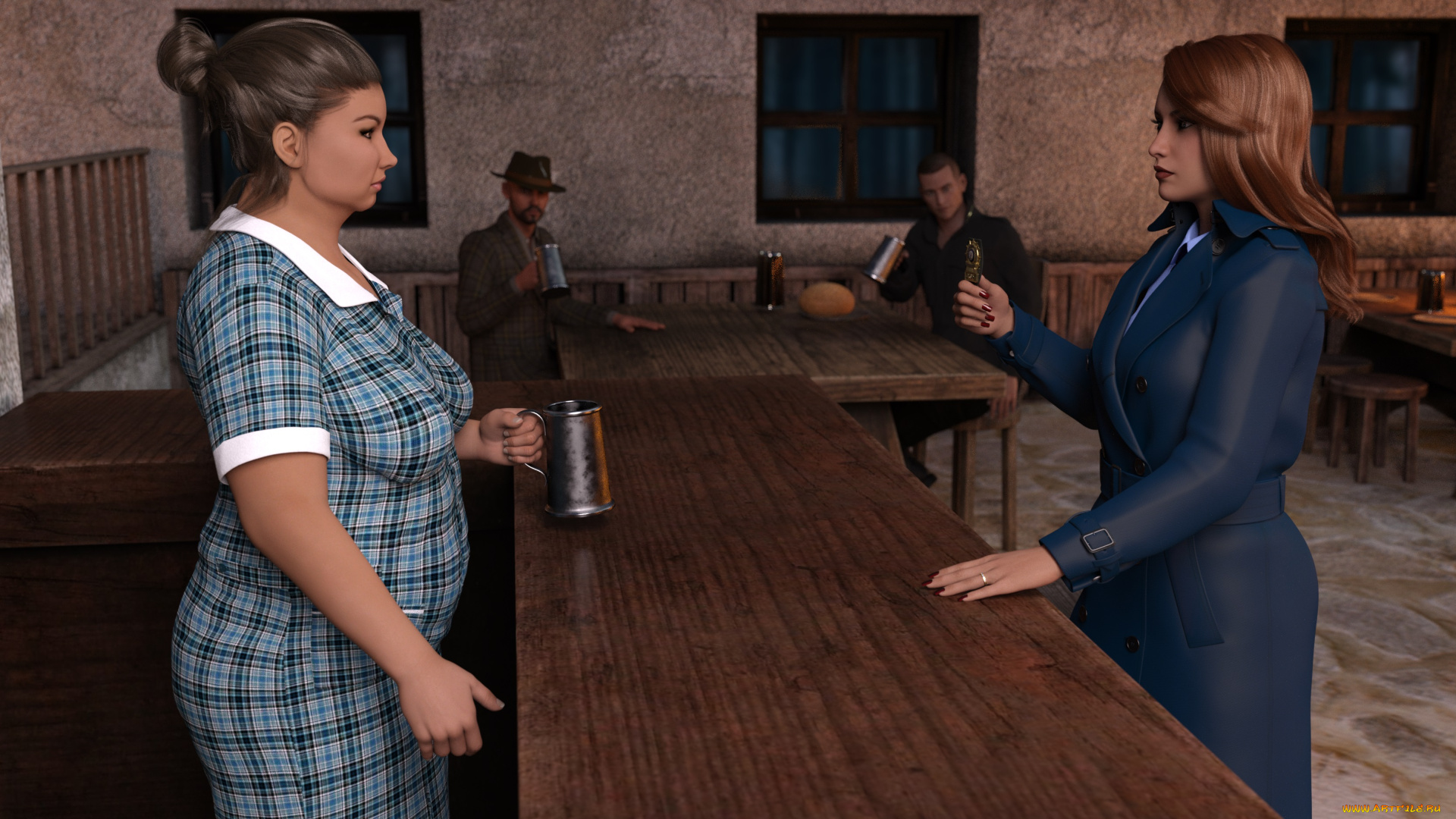 3д, графика, фантазия, , fantasy, фон, взгляд, девушка