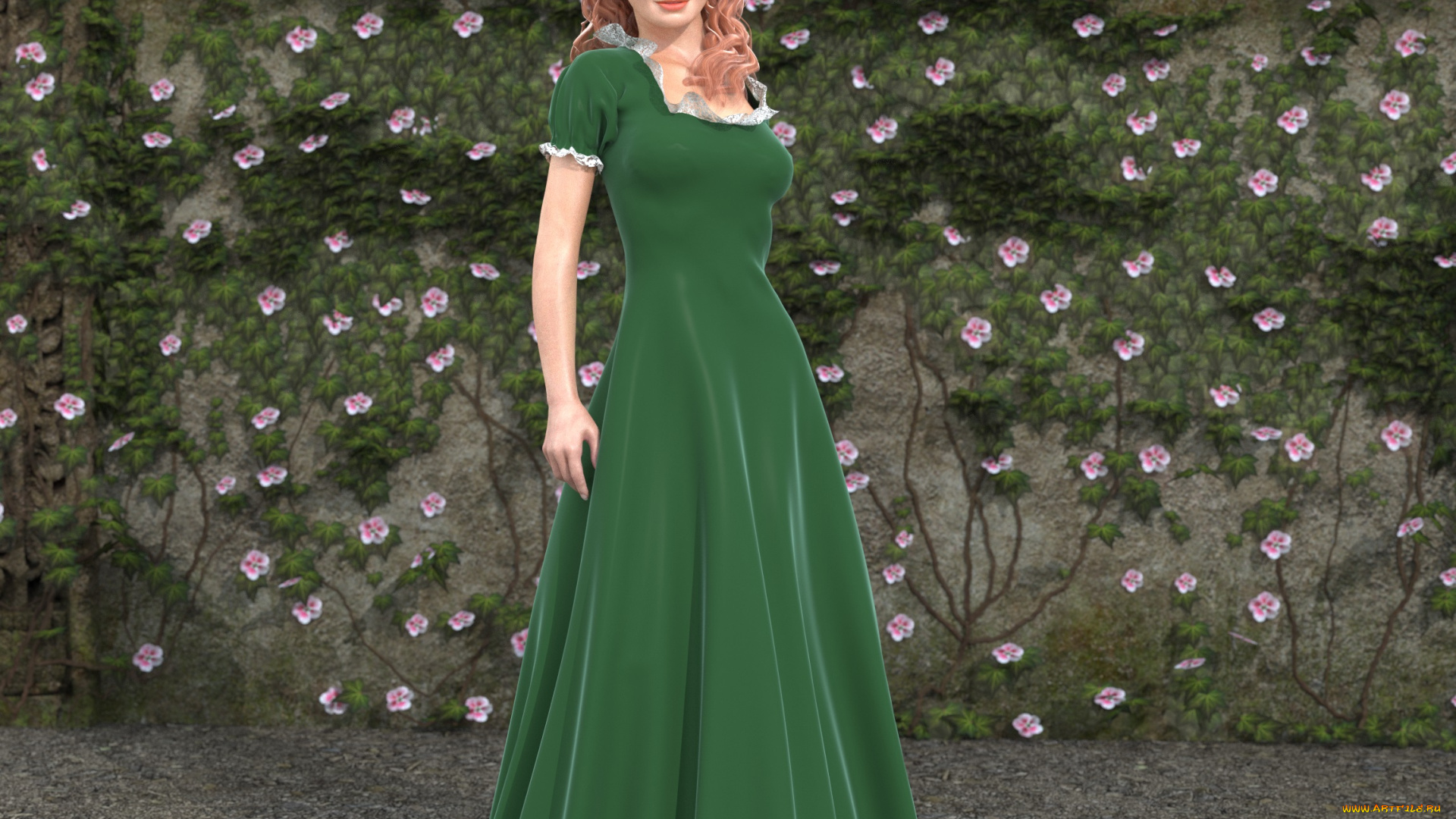 3д, графика, люди, , people, девушка, взгляд, фон