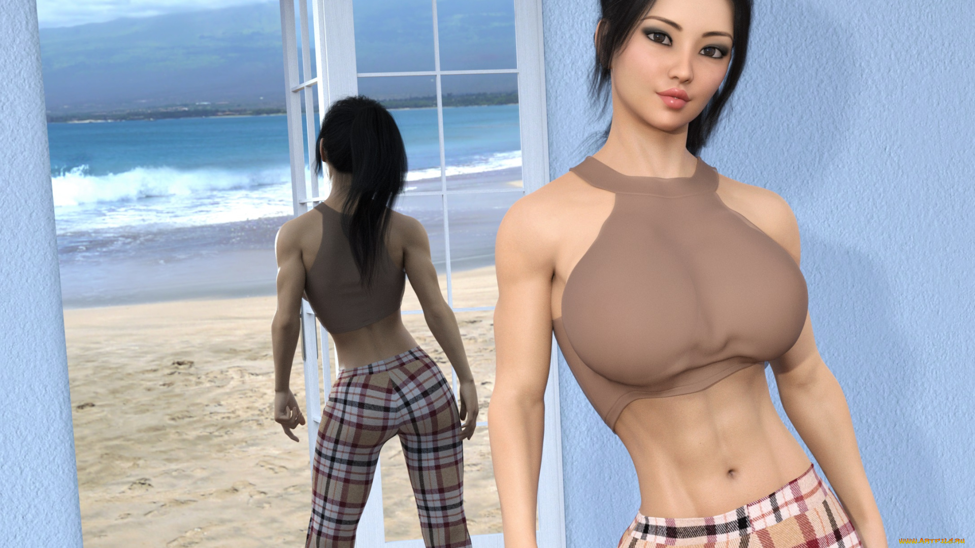 3д, графика, люди, , people, фон, взгляд, девушка