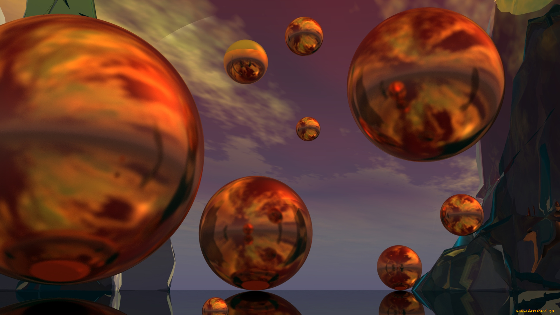 3д, графика, шары, , balls, шар, фон