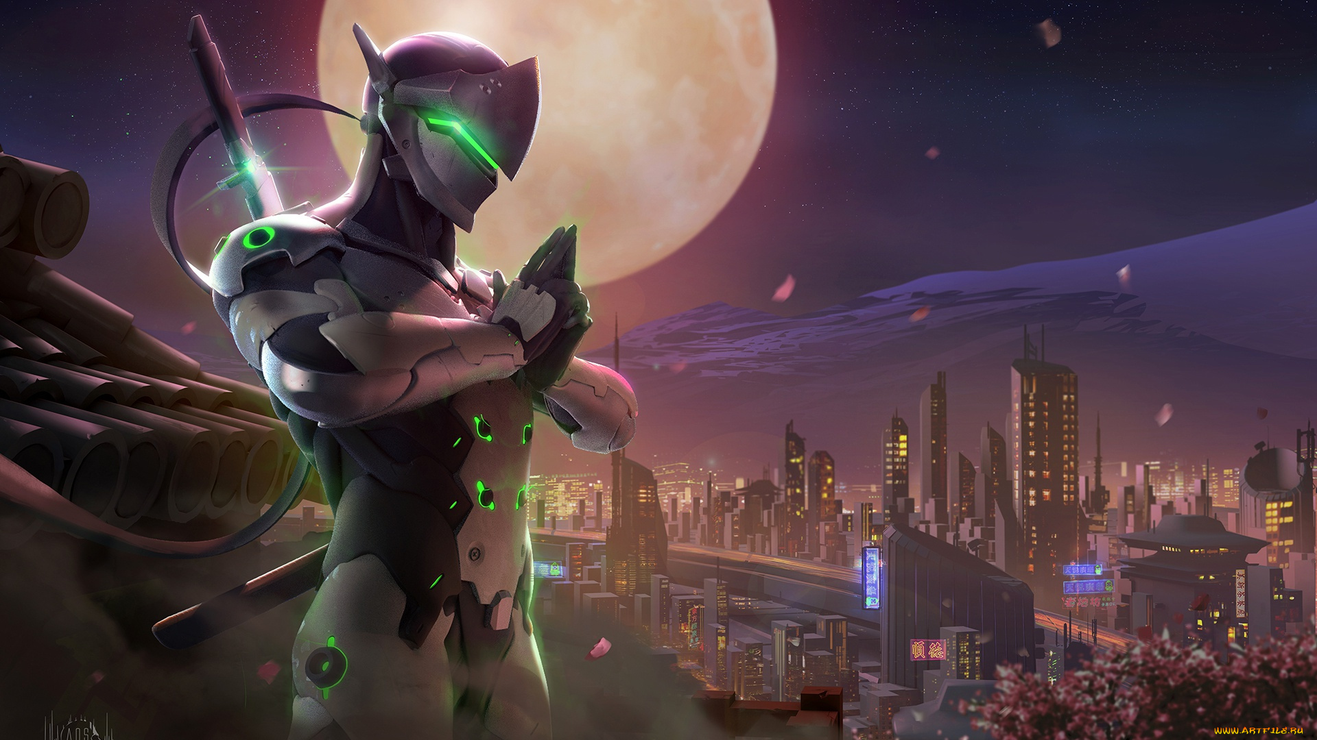 видео, игры, overwatch, genji