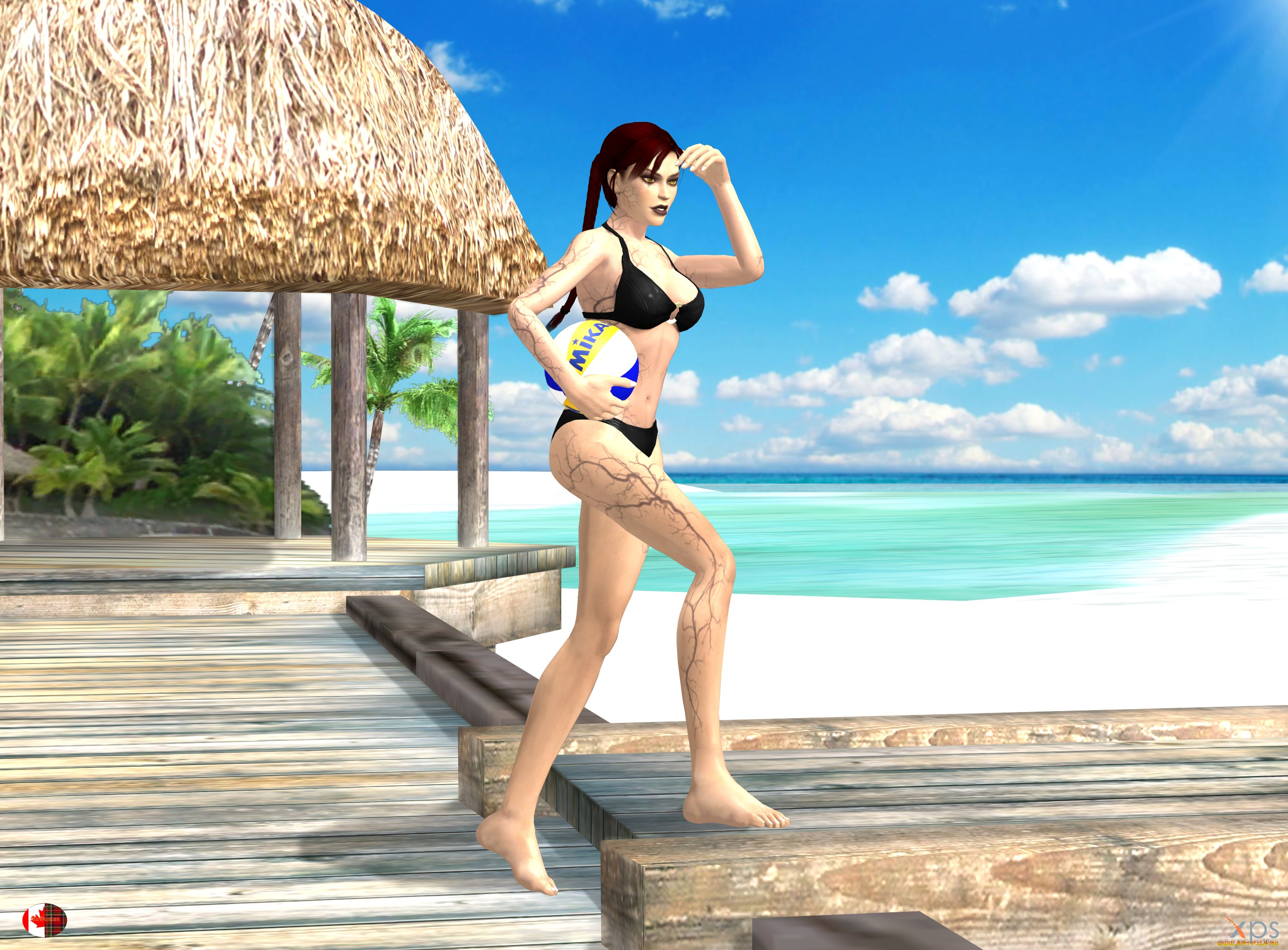 3д, графика, существа, , creatures, фон, взгляд, девушка