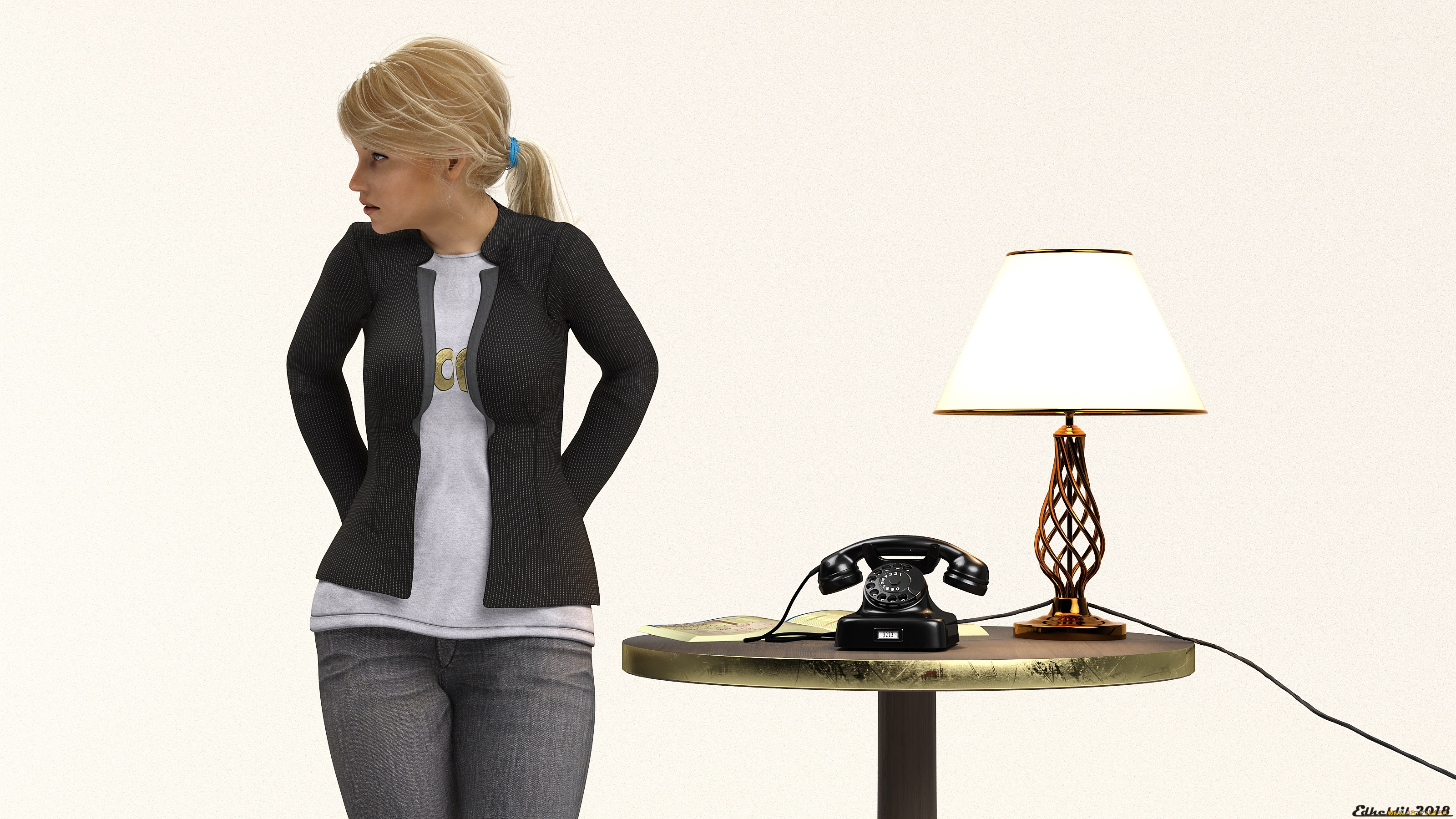 3д, графика, люди, , people, взгляд, девушка, фон