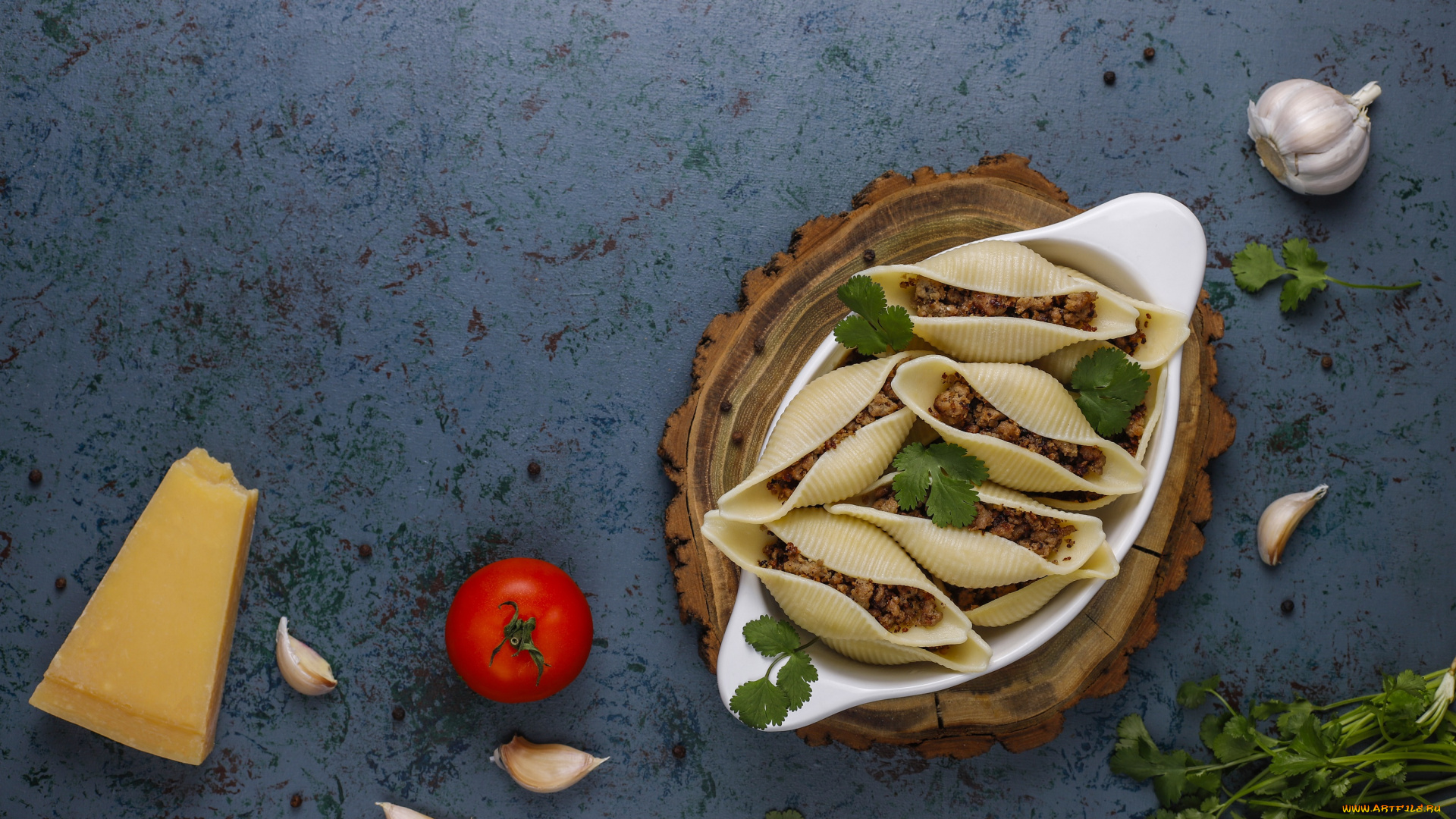 еда, макароны, , макаронные, блюда, сыр, ракушки, помидоры, начинка