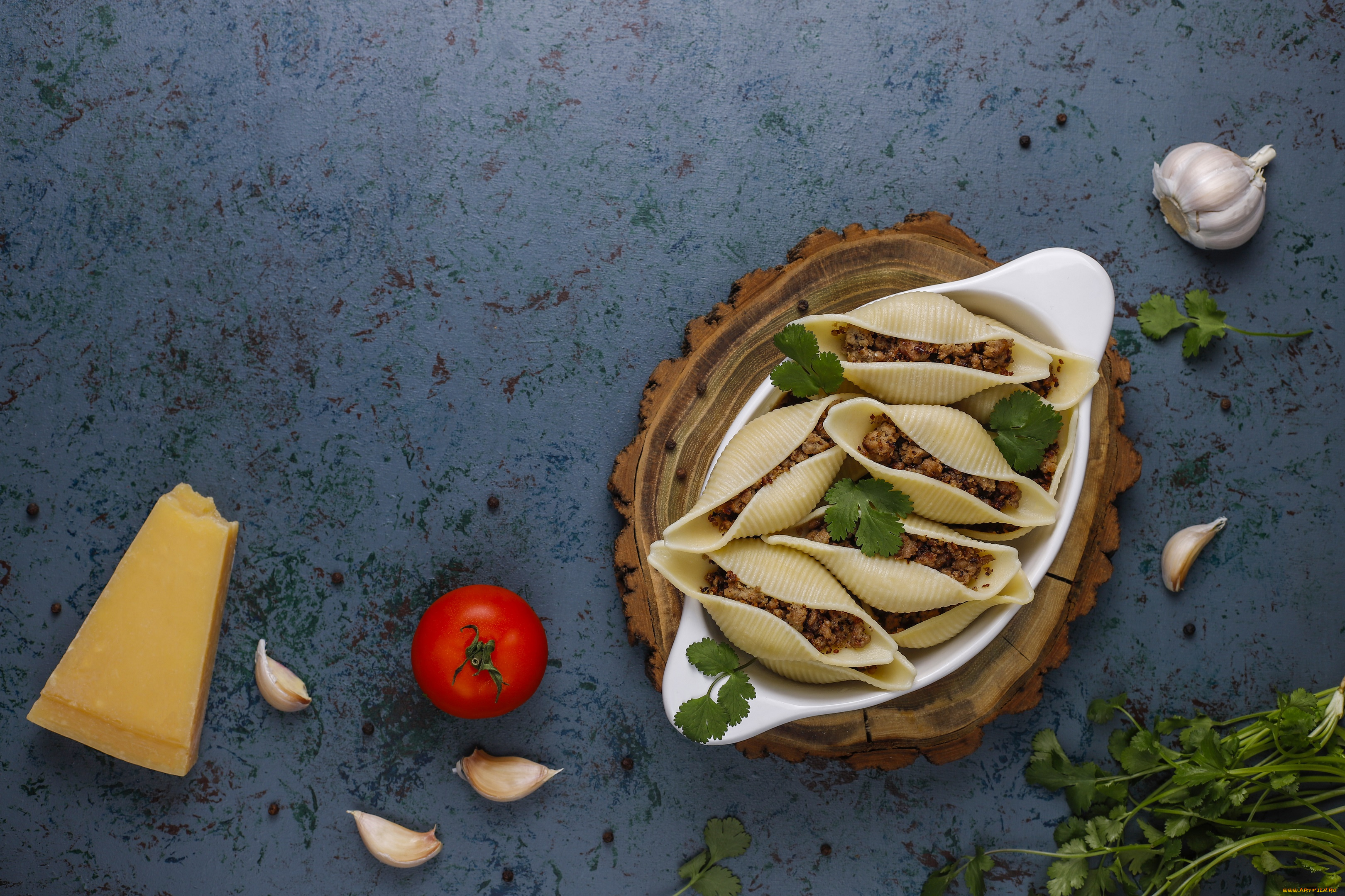 еда, макароны, , макаронные, блюда, сыр, ракушки, помидоры, начинка