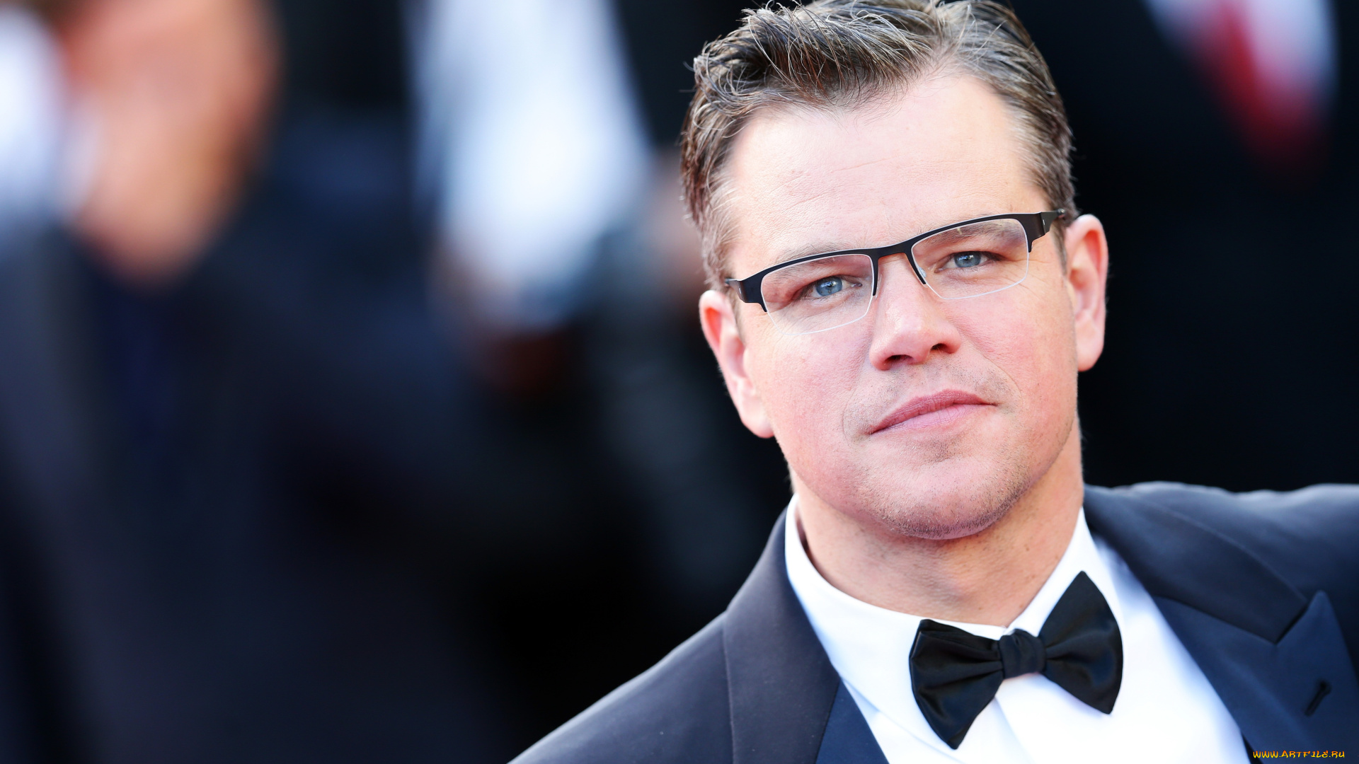 мужчины, matt, damon, актер, лицо, костюм, очки