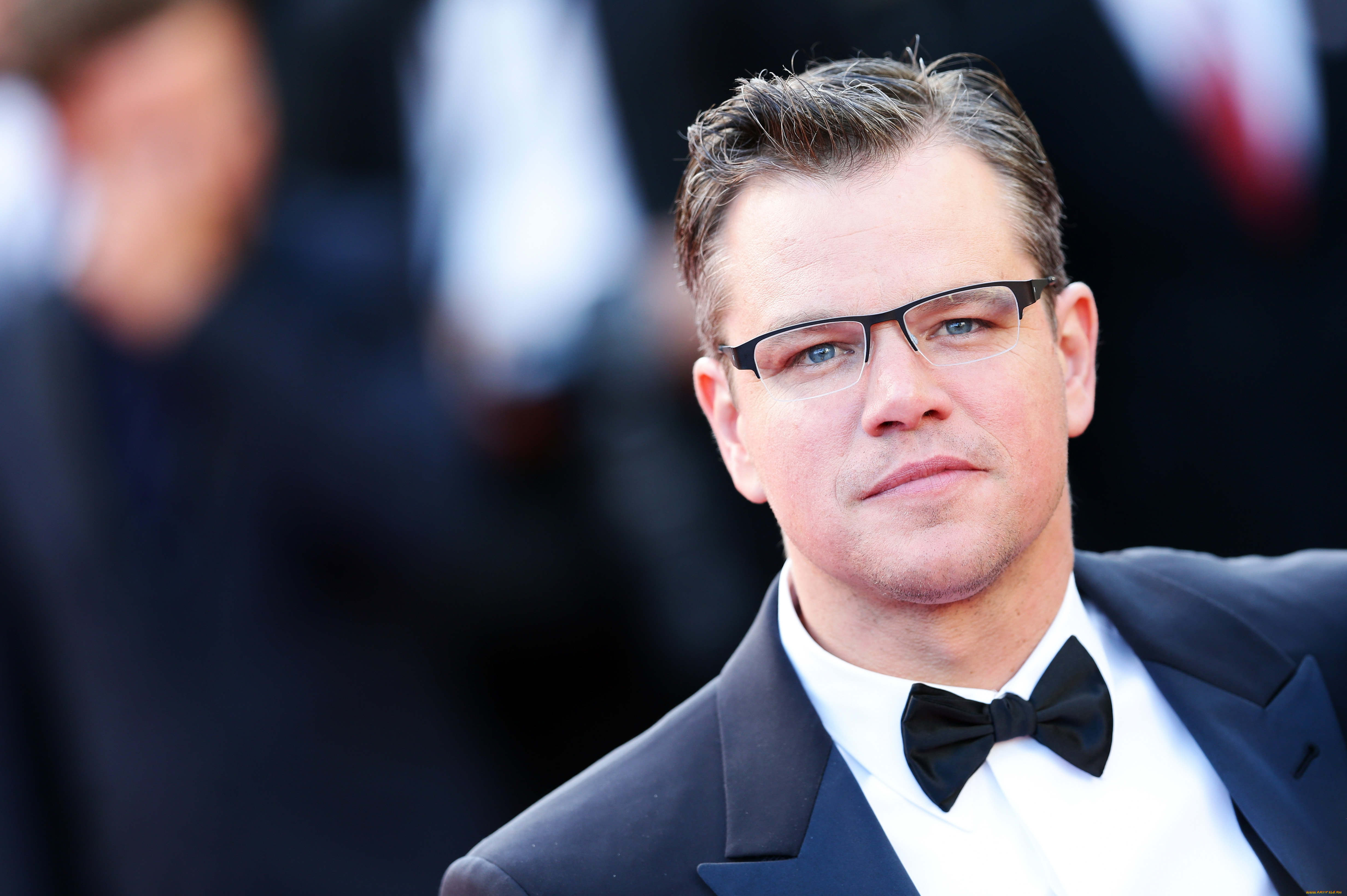 мужчины, matt, damon, актер, лицо, костюм, очки